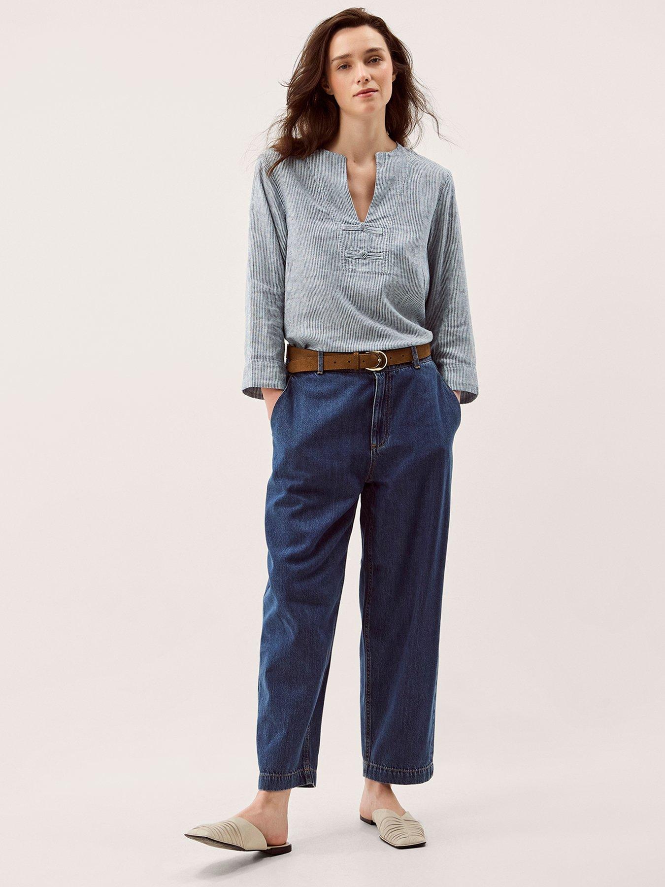 Image 3 of 4 of Monsoon Alexis Knot Top - Blue