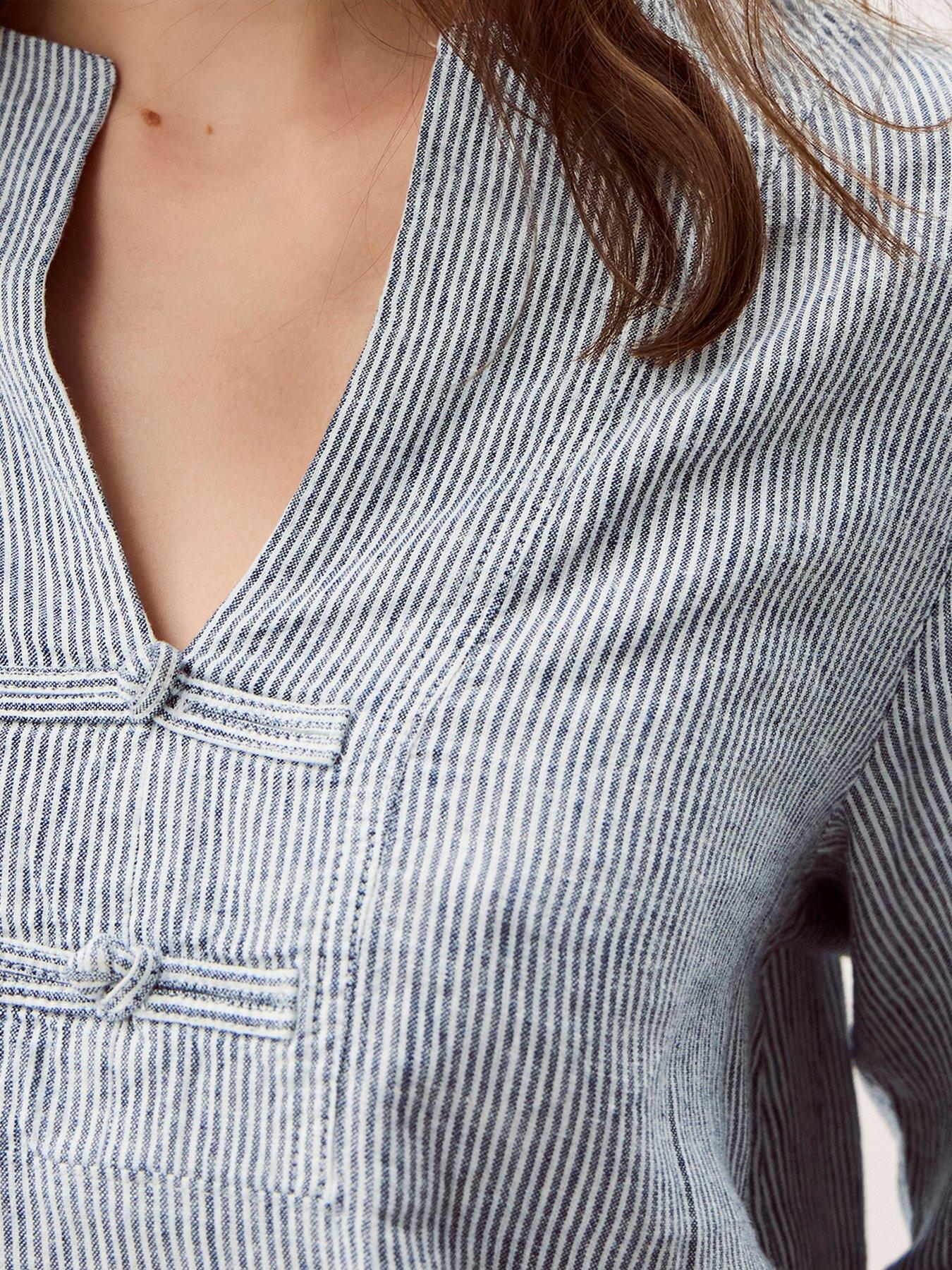 Image 4 of 4 of Monsoon Alexis Knot Top - Blue