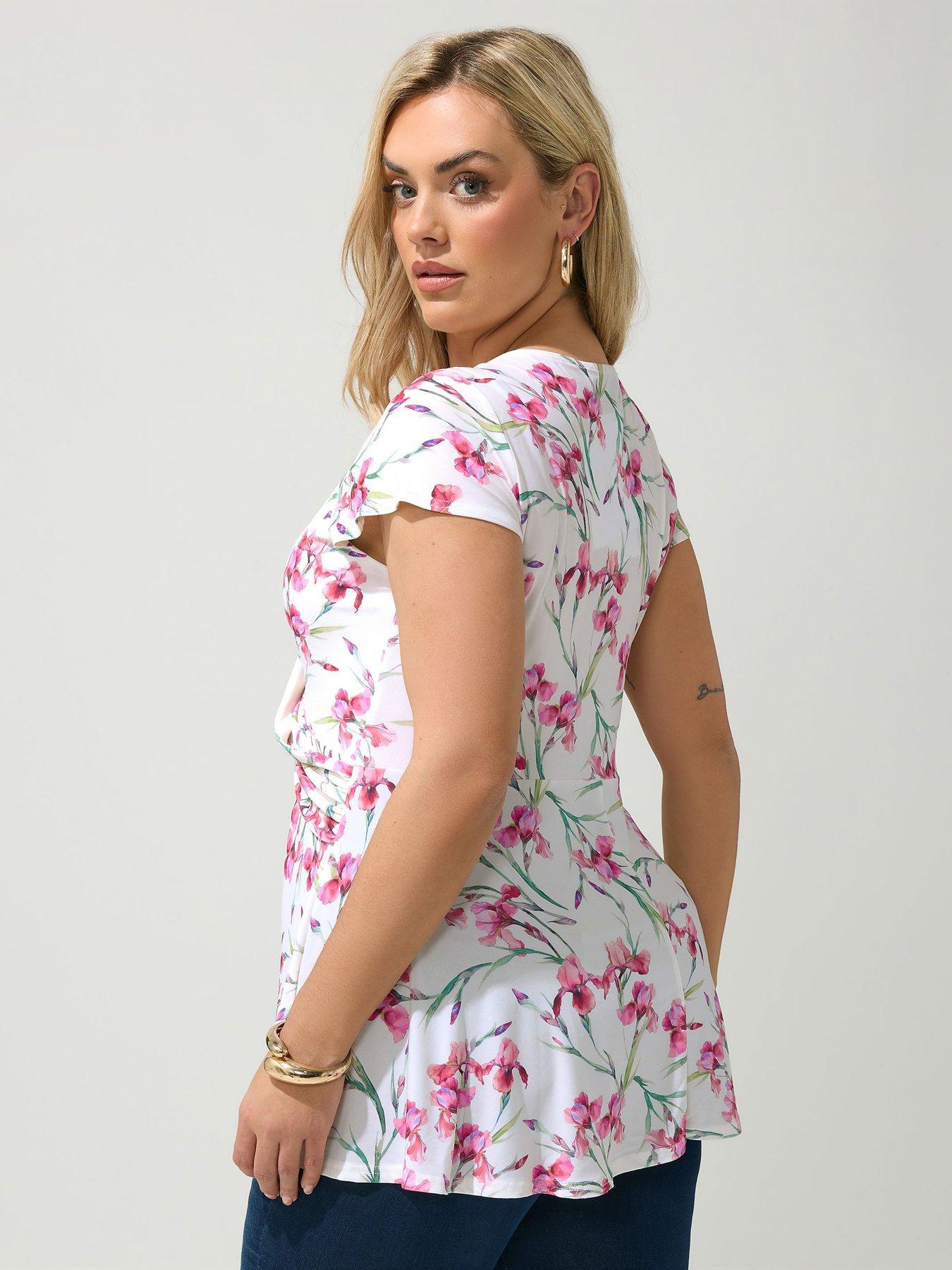  image of yours-curve-floral-wrap-front-top-white