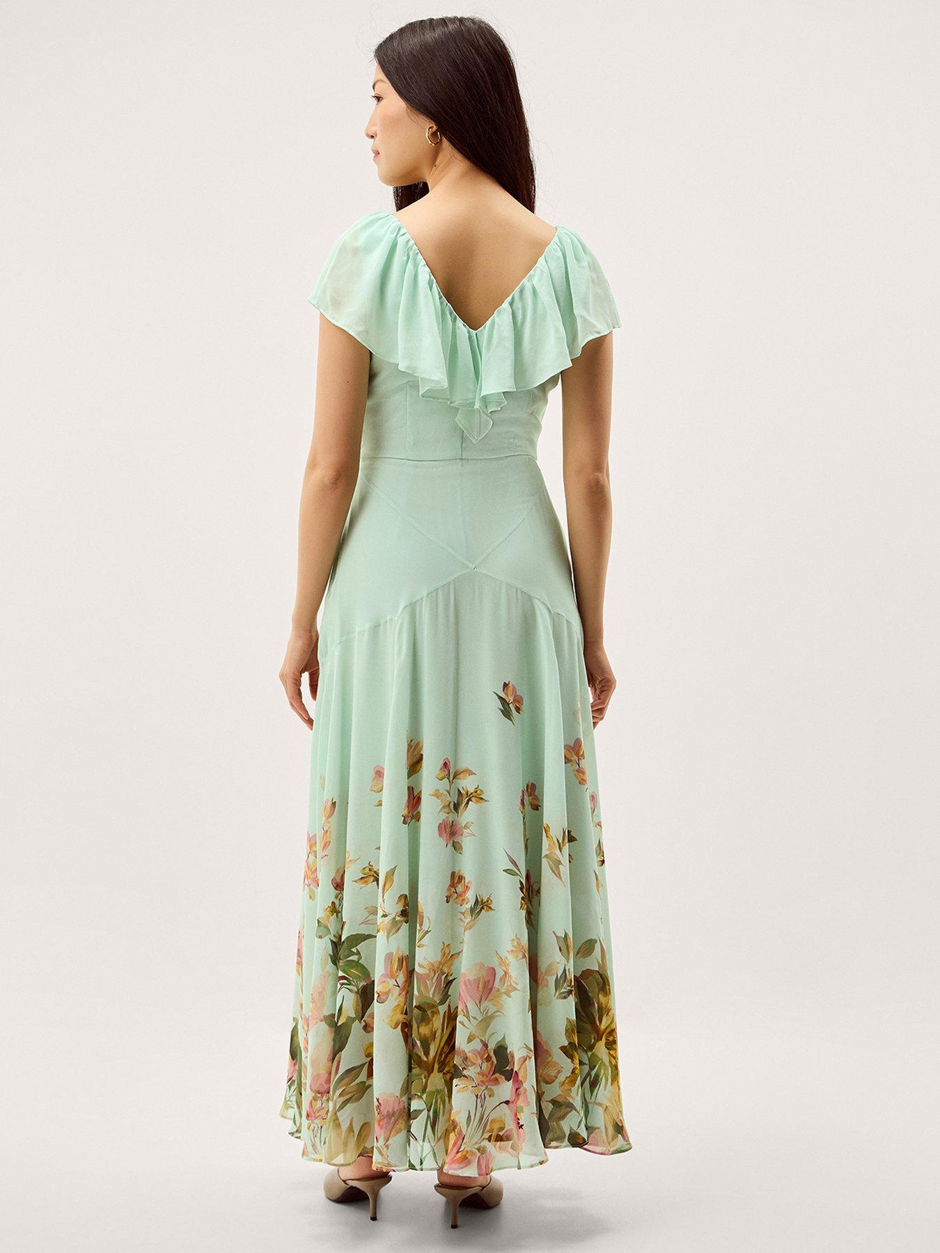  image of monsoon-aimee-printed-maxi-dress-green