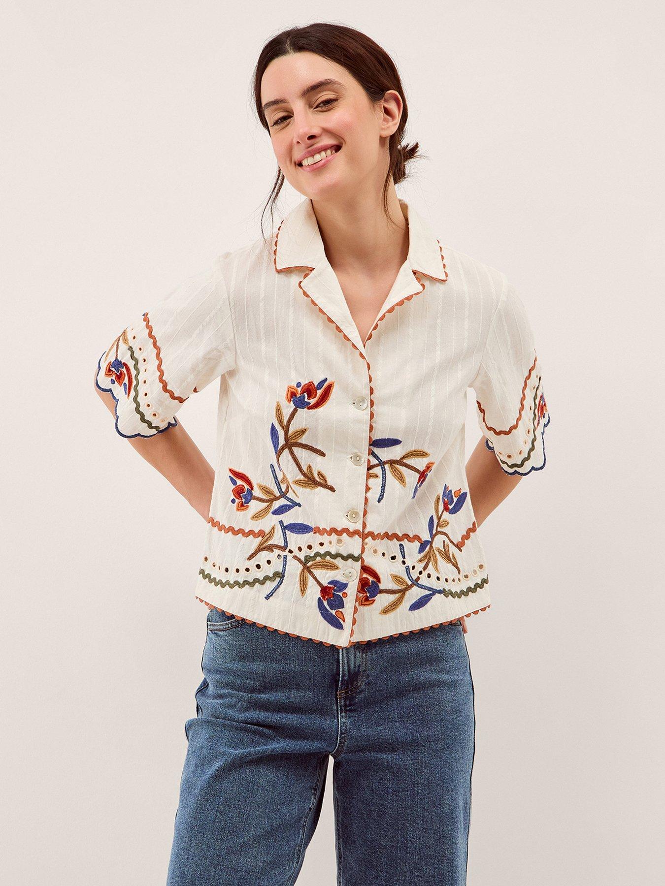 front image of monsoon-polly-emb-shirt