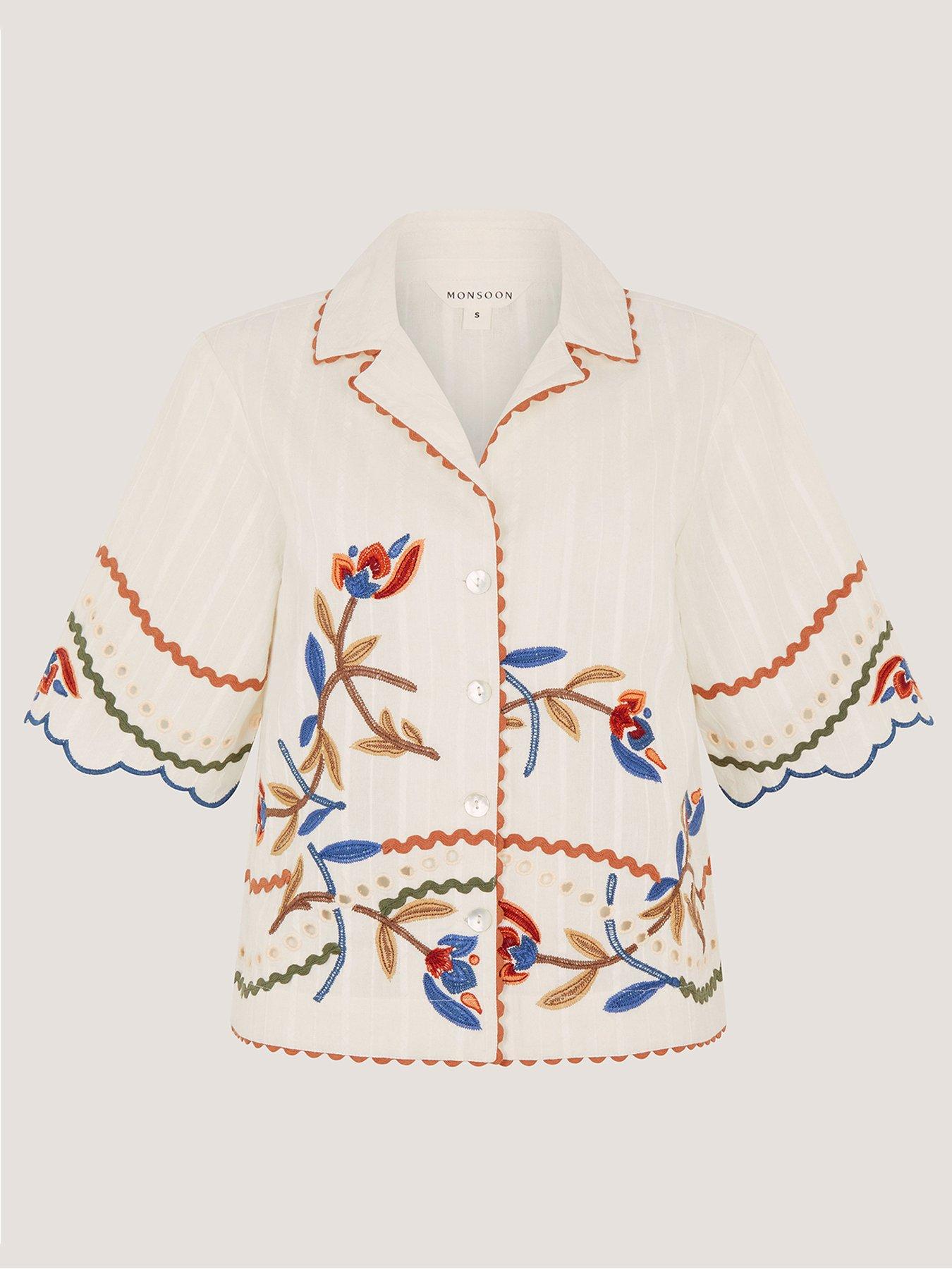  image of monsoon-polly-emb-shirt
