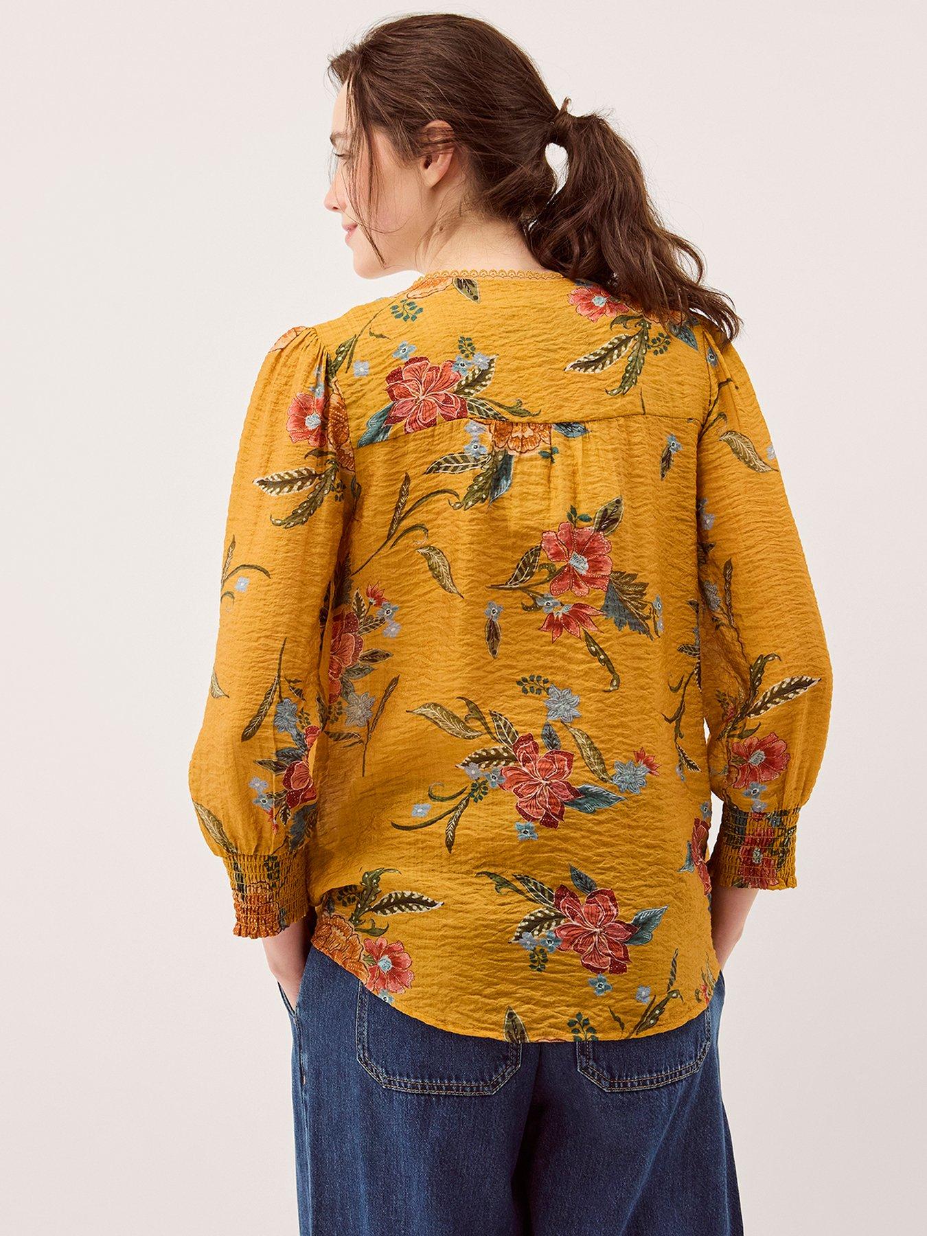 stillFront image of monsoon-rosaleigh-blouse-orange