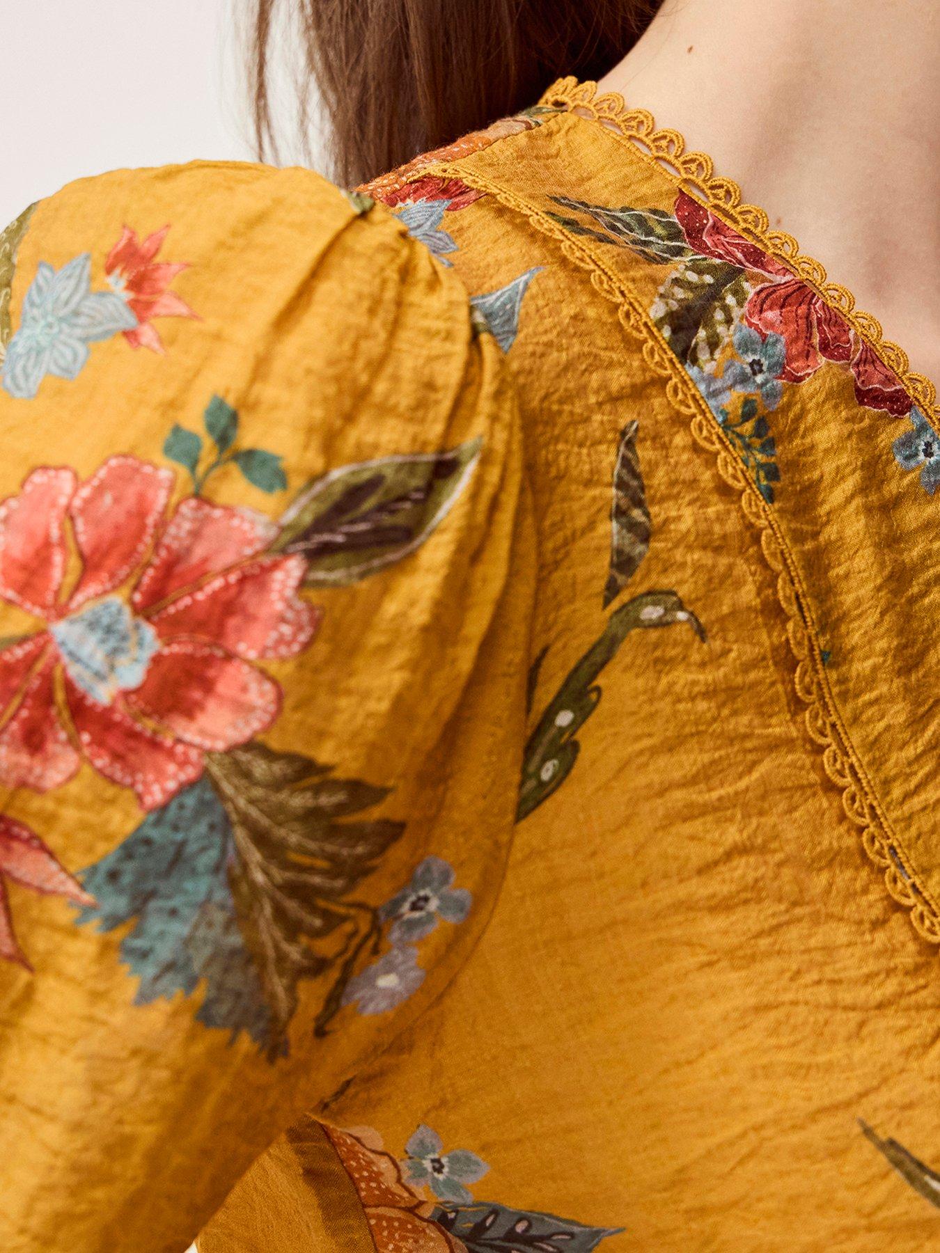  image of monsoon-rosaleigh-blouse-orange