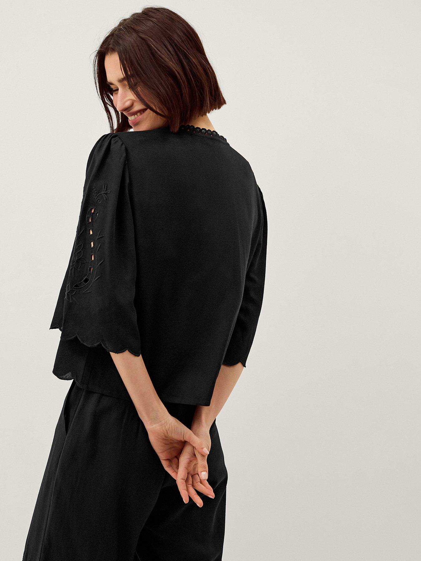 Image 2 of 4 of Monsoon Cindy Linen Blouse