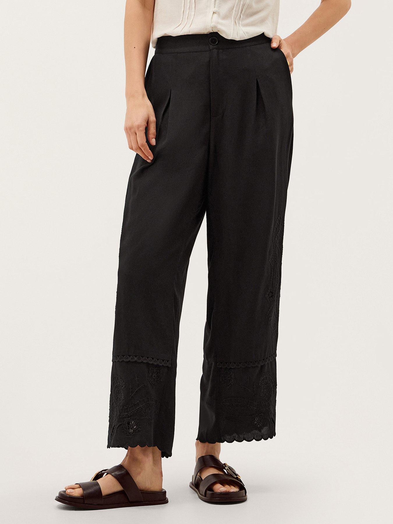 Image 1 of 4 of Monsoon Cindy Linen Trouser
