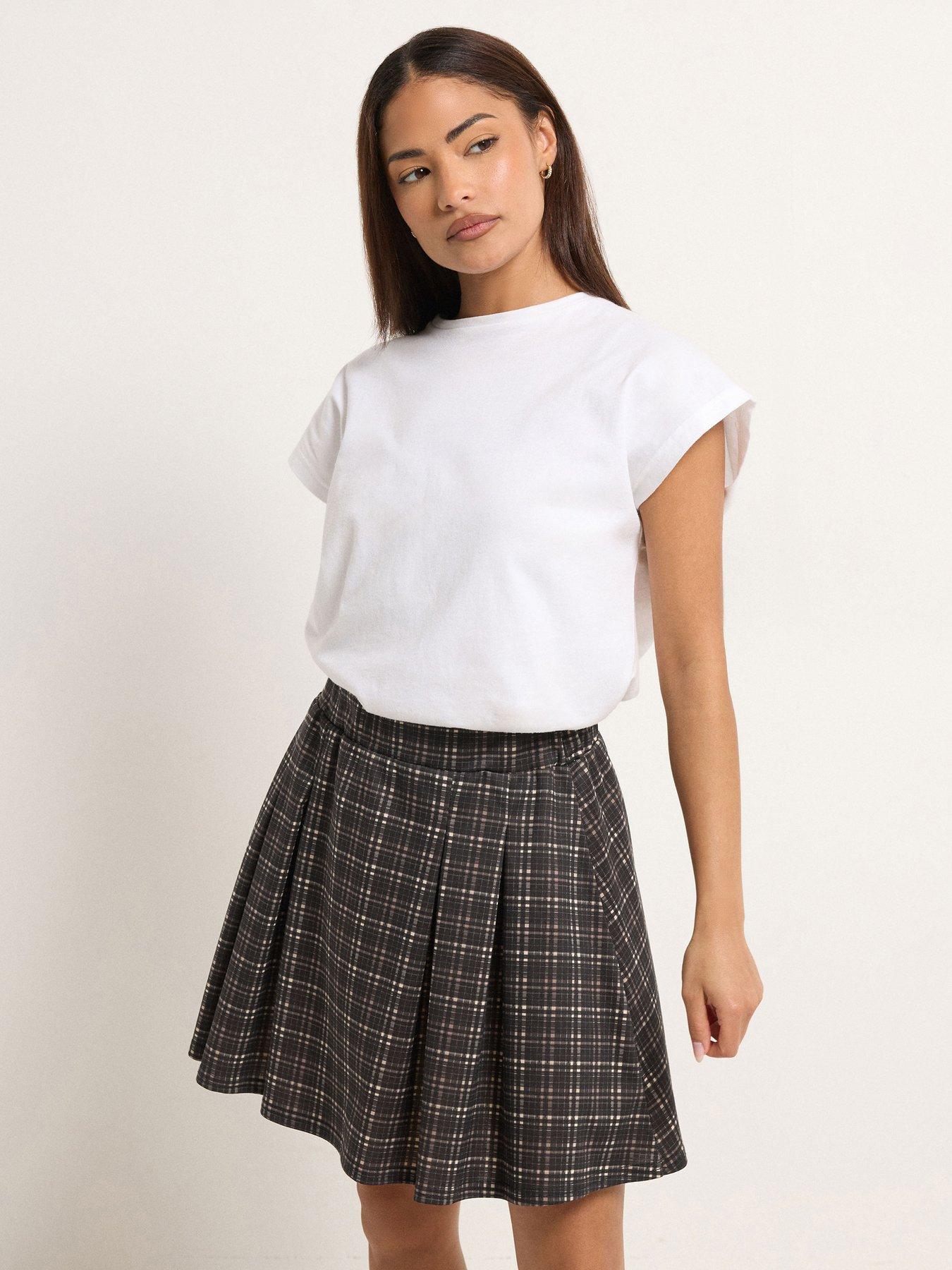 pixiegirl-petite-check-mini-skirt-brown