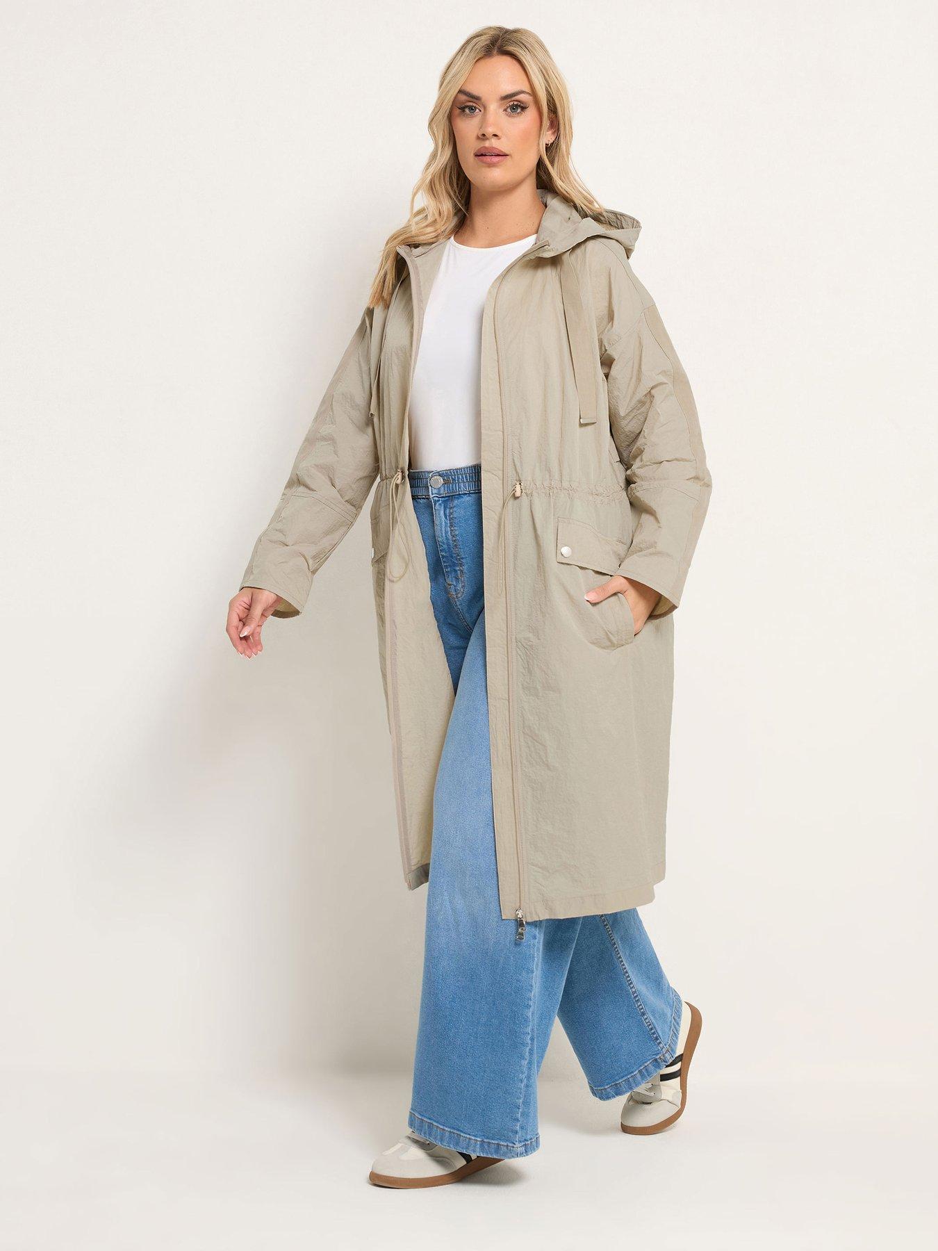 front image of yours-curve-longline-parka