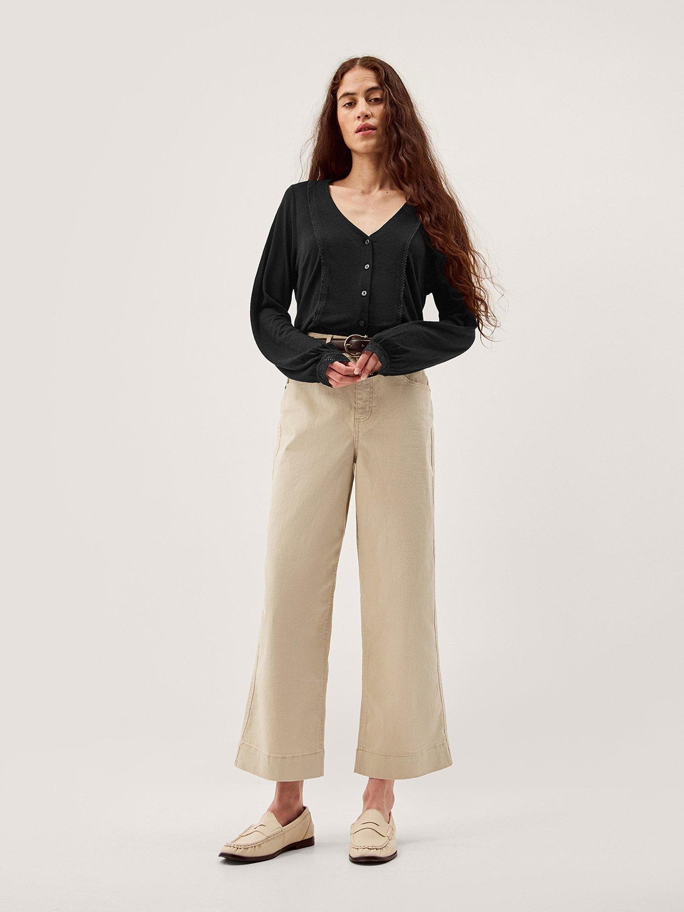  image of monsoon-laney-lace-shirt-black