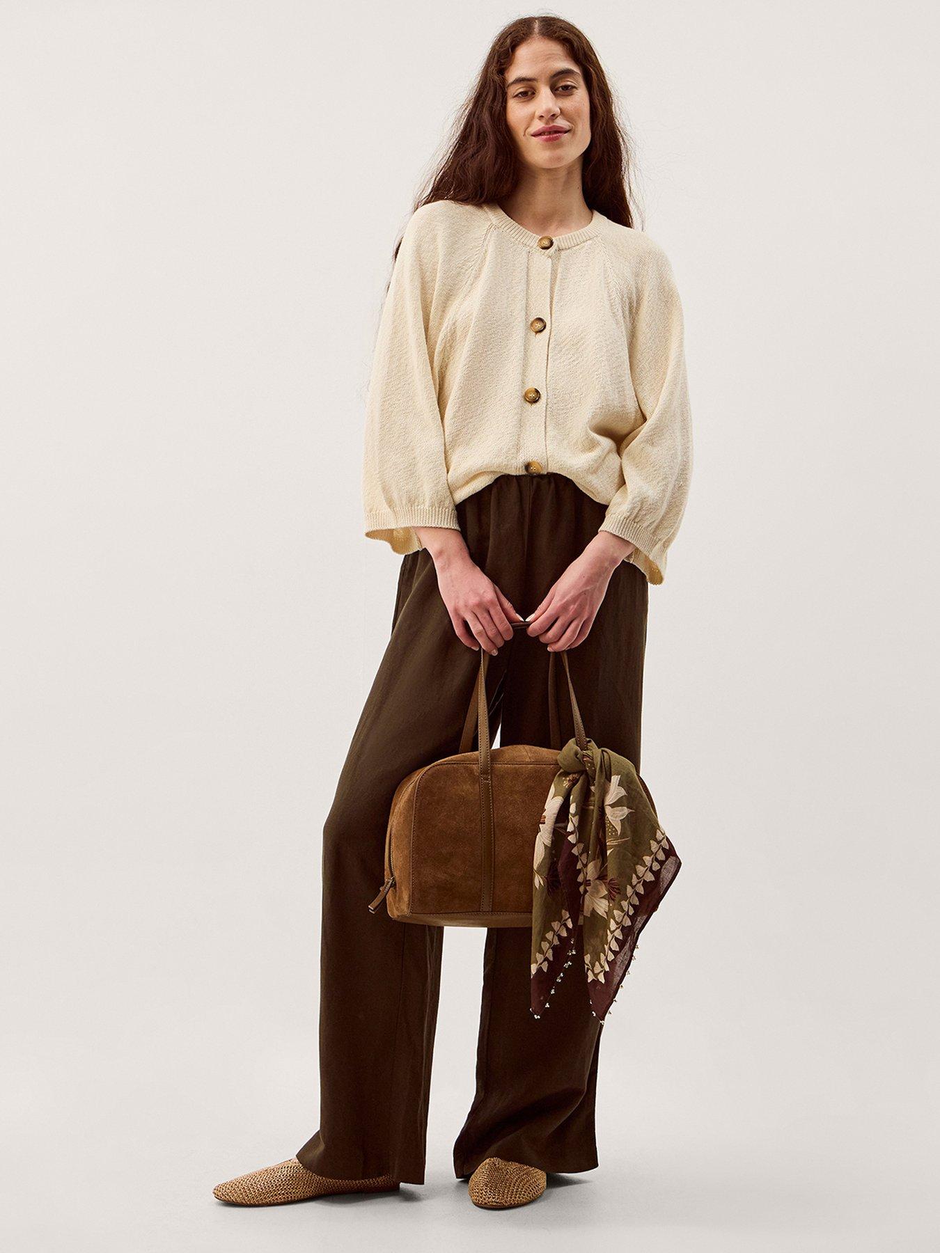 Image 3 of 5 of Monsoon Caryn Cotton Cardigan - Ivory