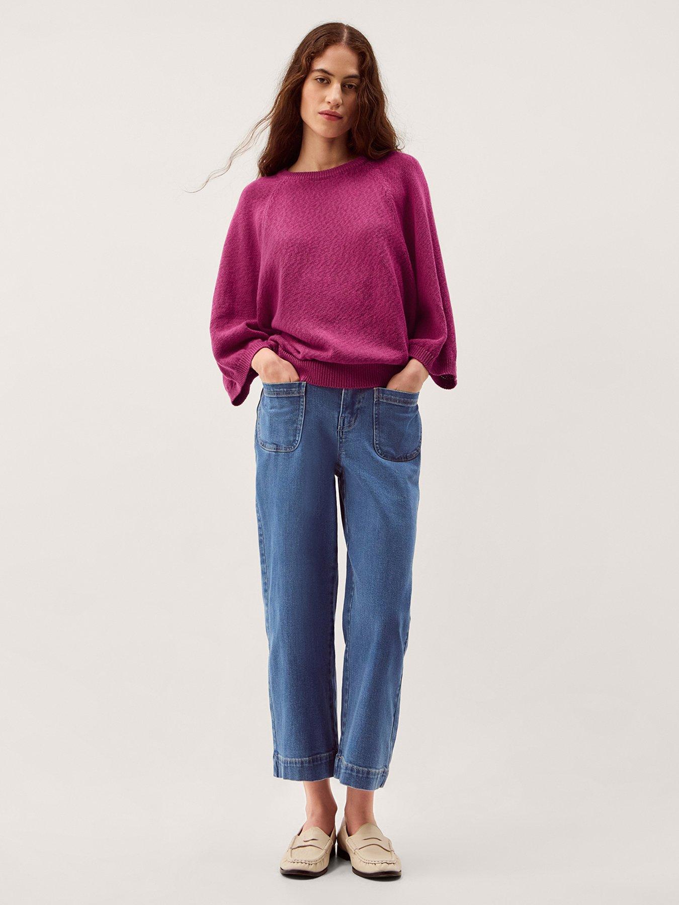 Image 3 of 5 of Monsoon Codie Cotton Jumper - Pink