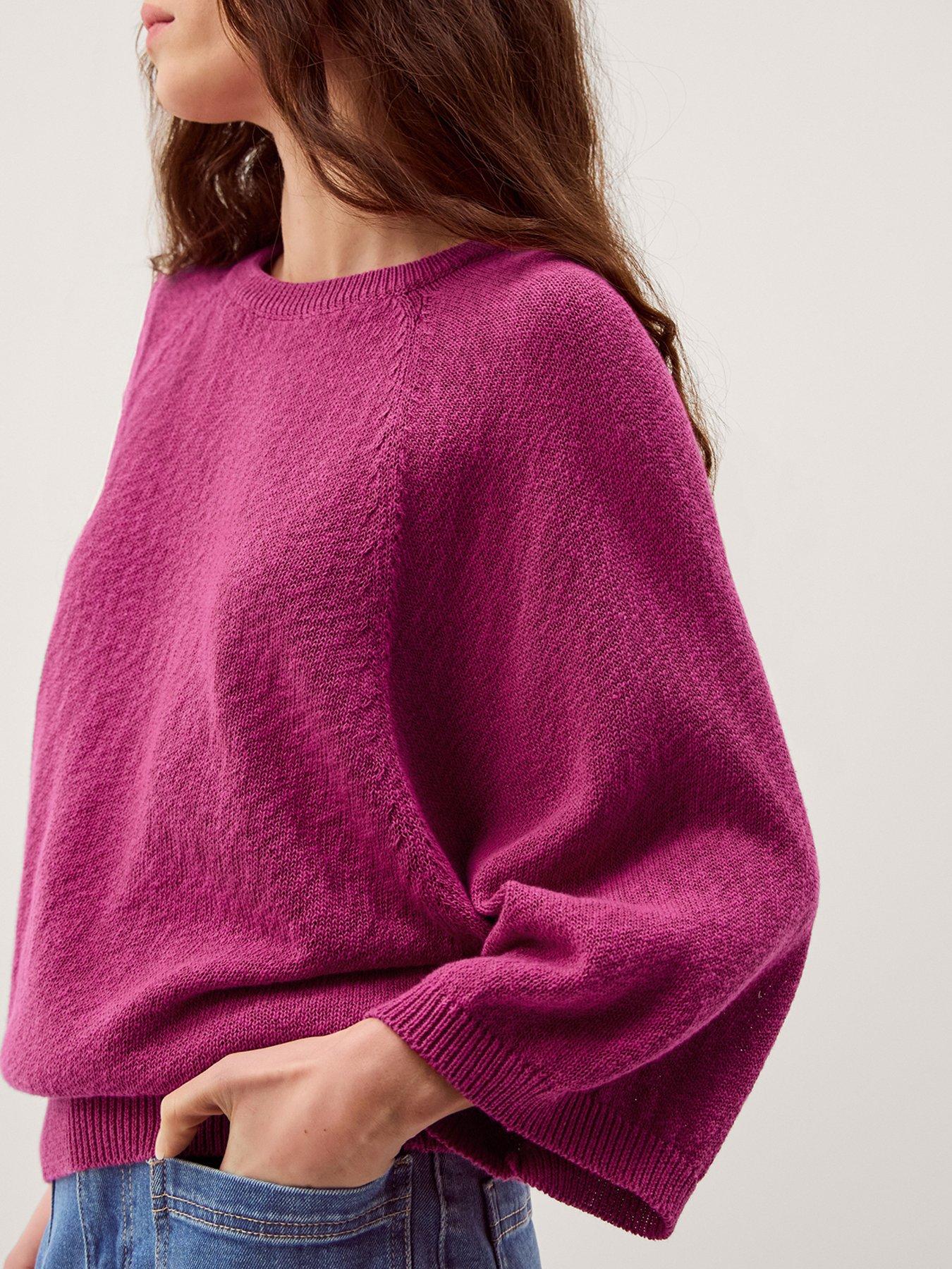 Image 4 of 5 of Monsoon Codie Cotton Jumper - Pink