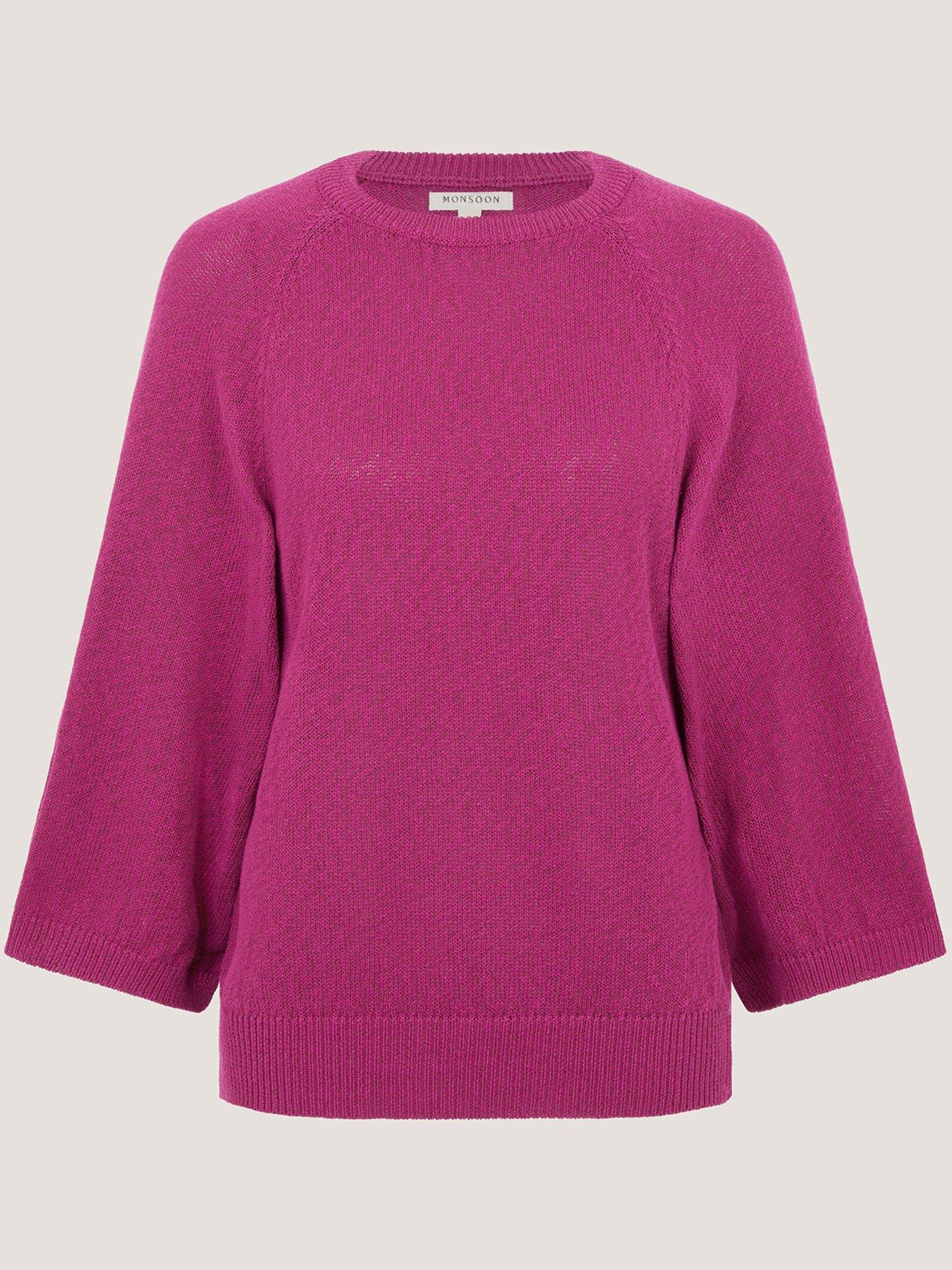 Image 5 of 5 of Monsoon Codie Cotton Jumper - Pink