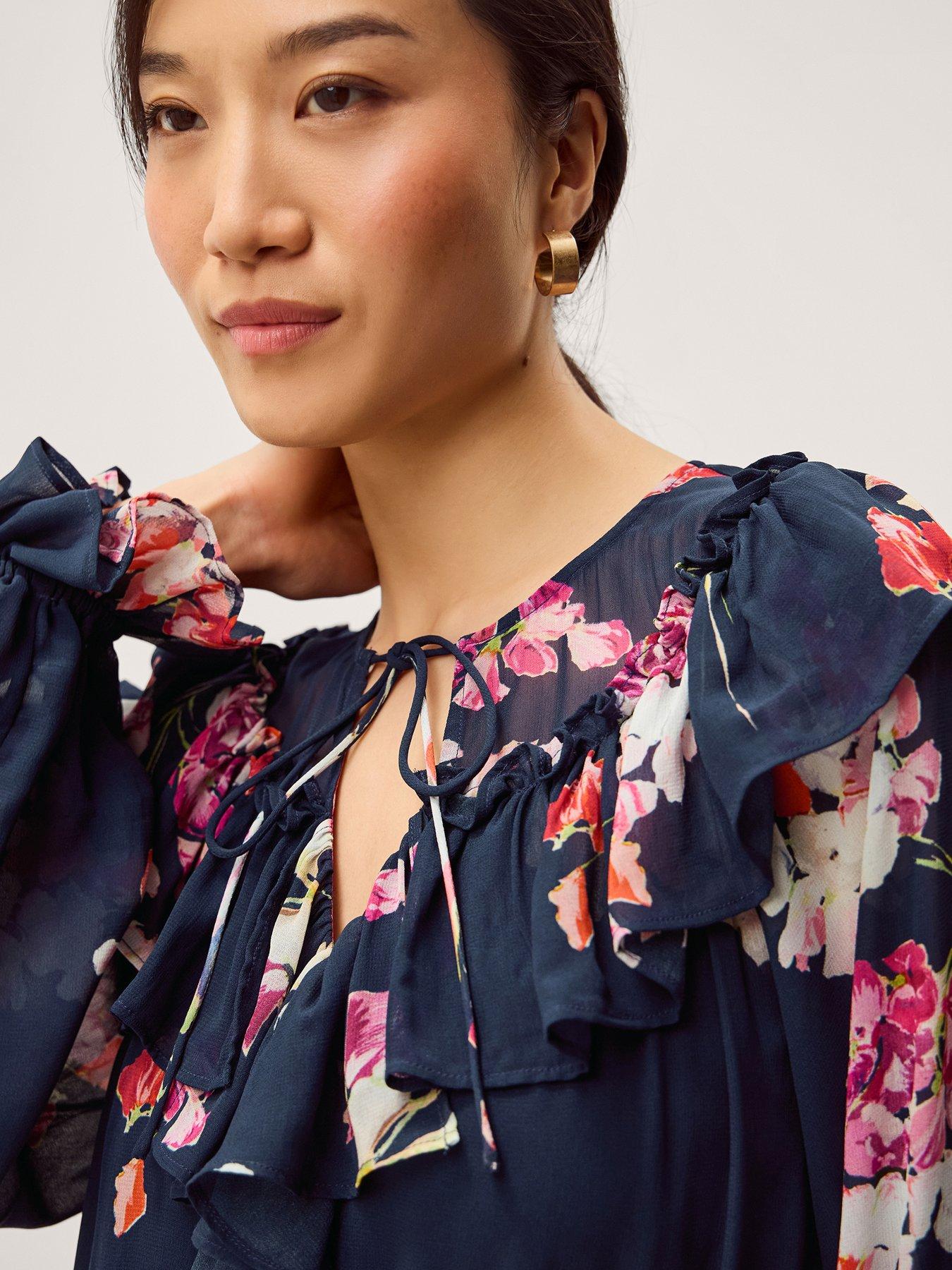  image of monsoon-amber-maxi-dress-blue