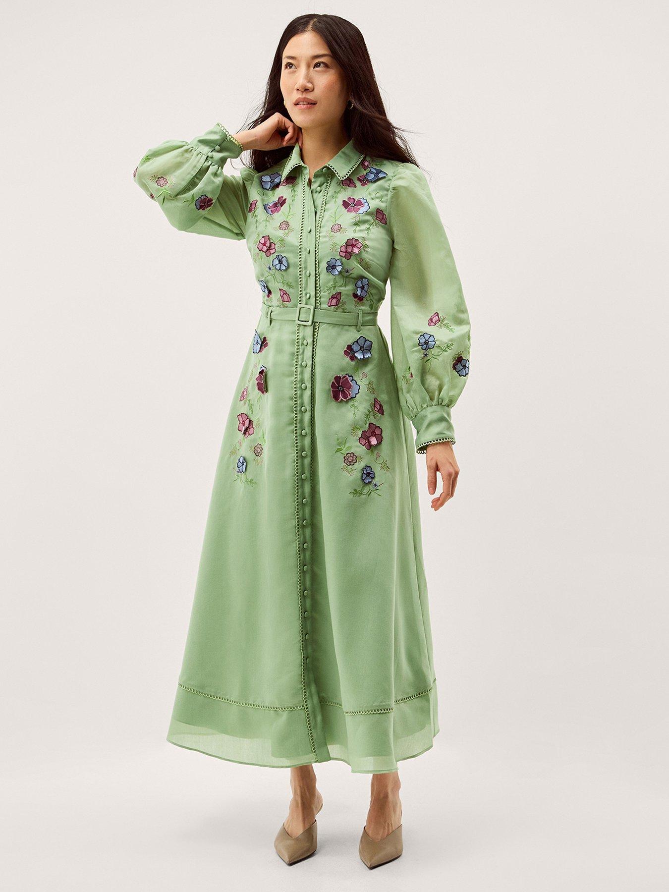 monsoon-orla-embroidered-shirt-dress-green
