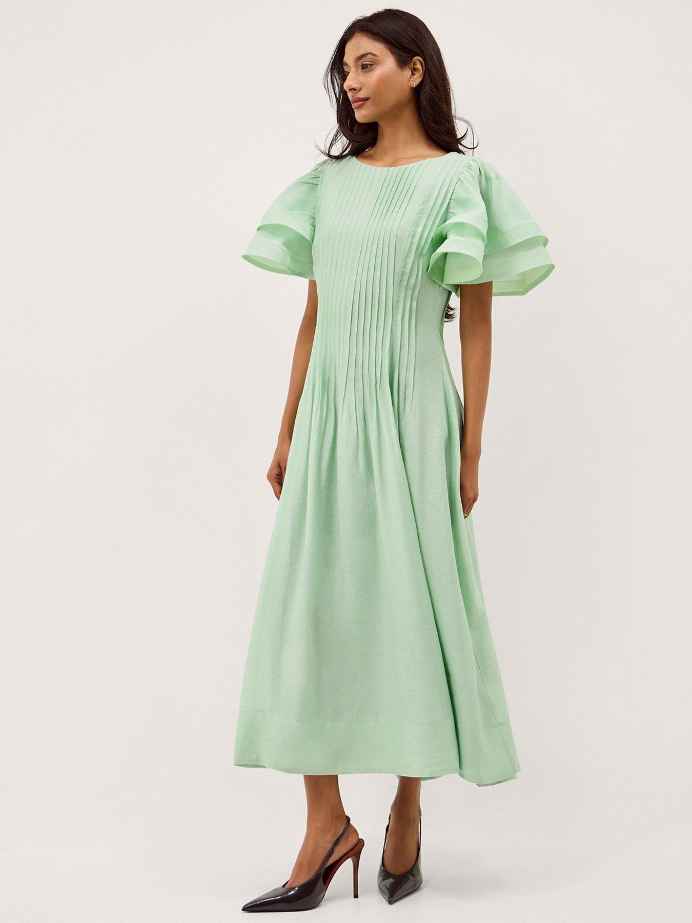 Monsoon Pelia Pleated Dress
