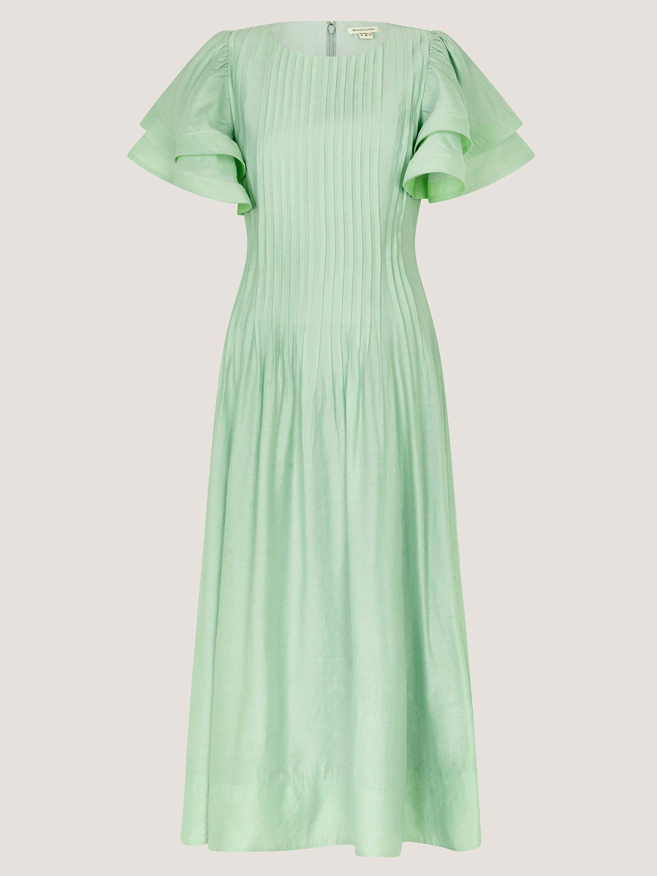  image of monsoon-pelia-pleated-dress