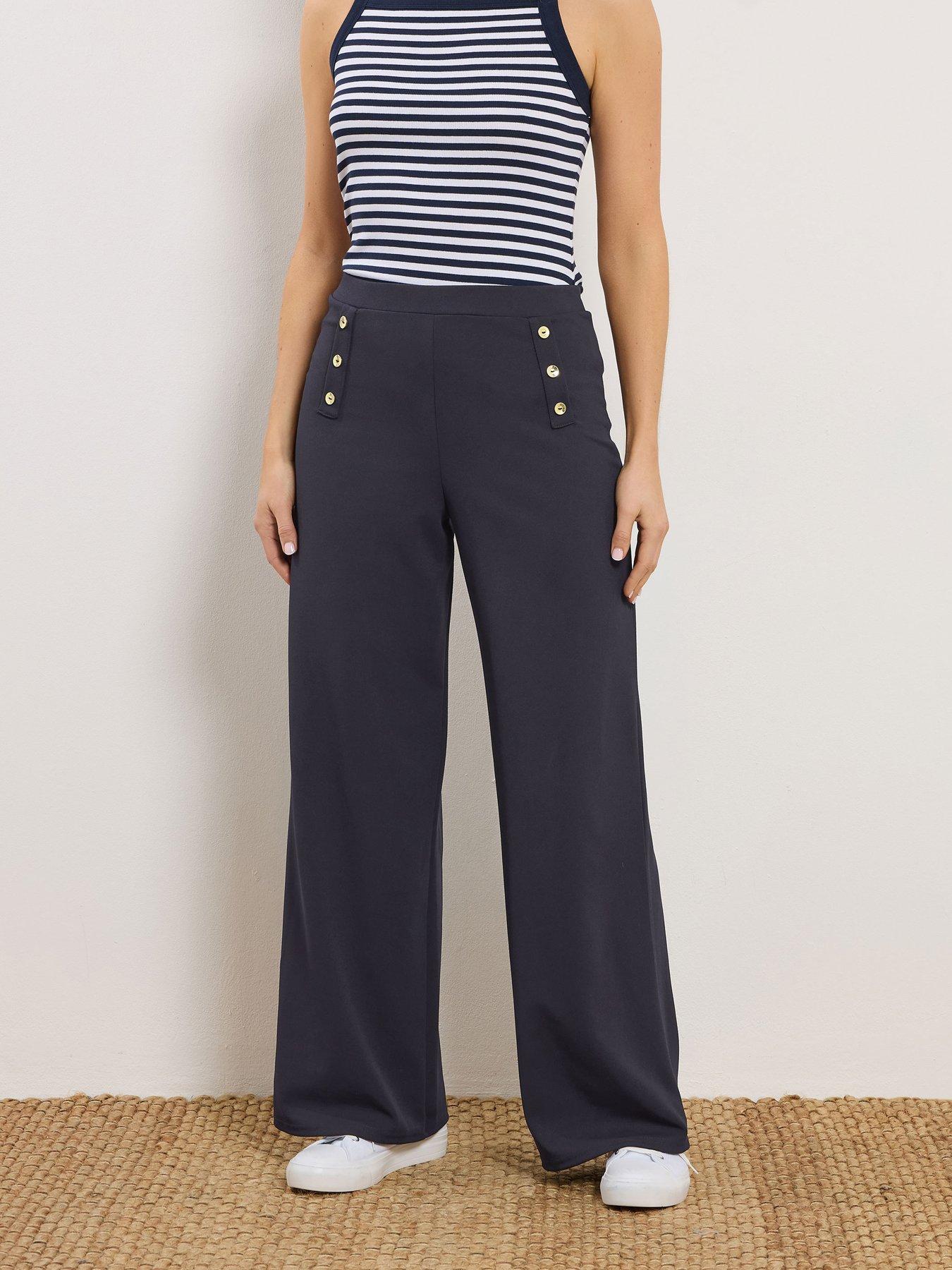 Long Tall Sally Tall Military Button Trousers 36"
