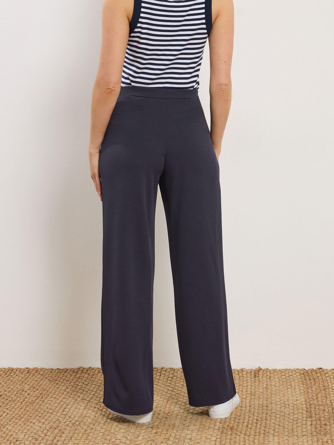 Image 2 of 5 of Long Tall Sally Military Button Trousers 36" - Blue