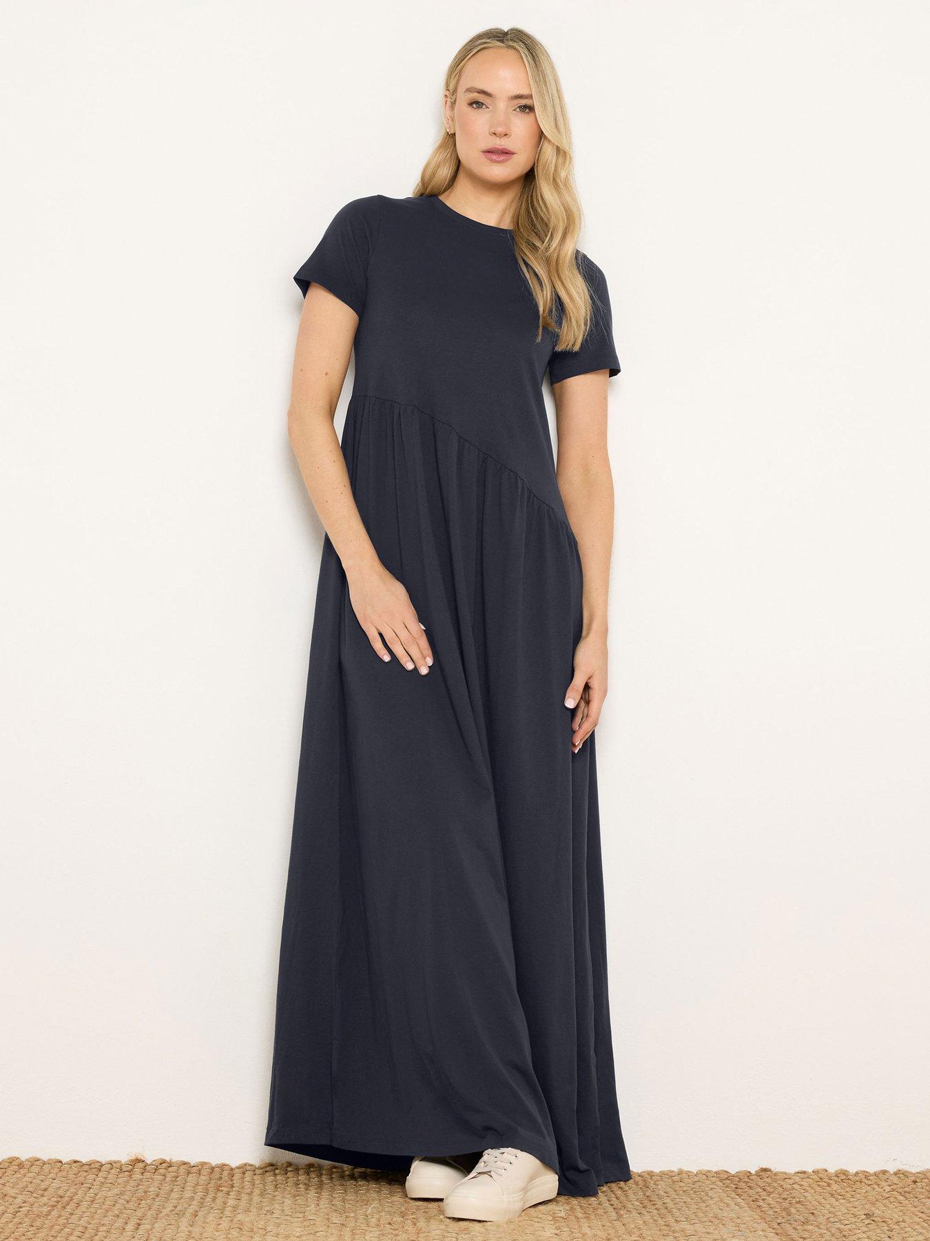 Long Tall Sally Tall Asymmetrical Waist T-shirt Maxi Dress