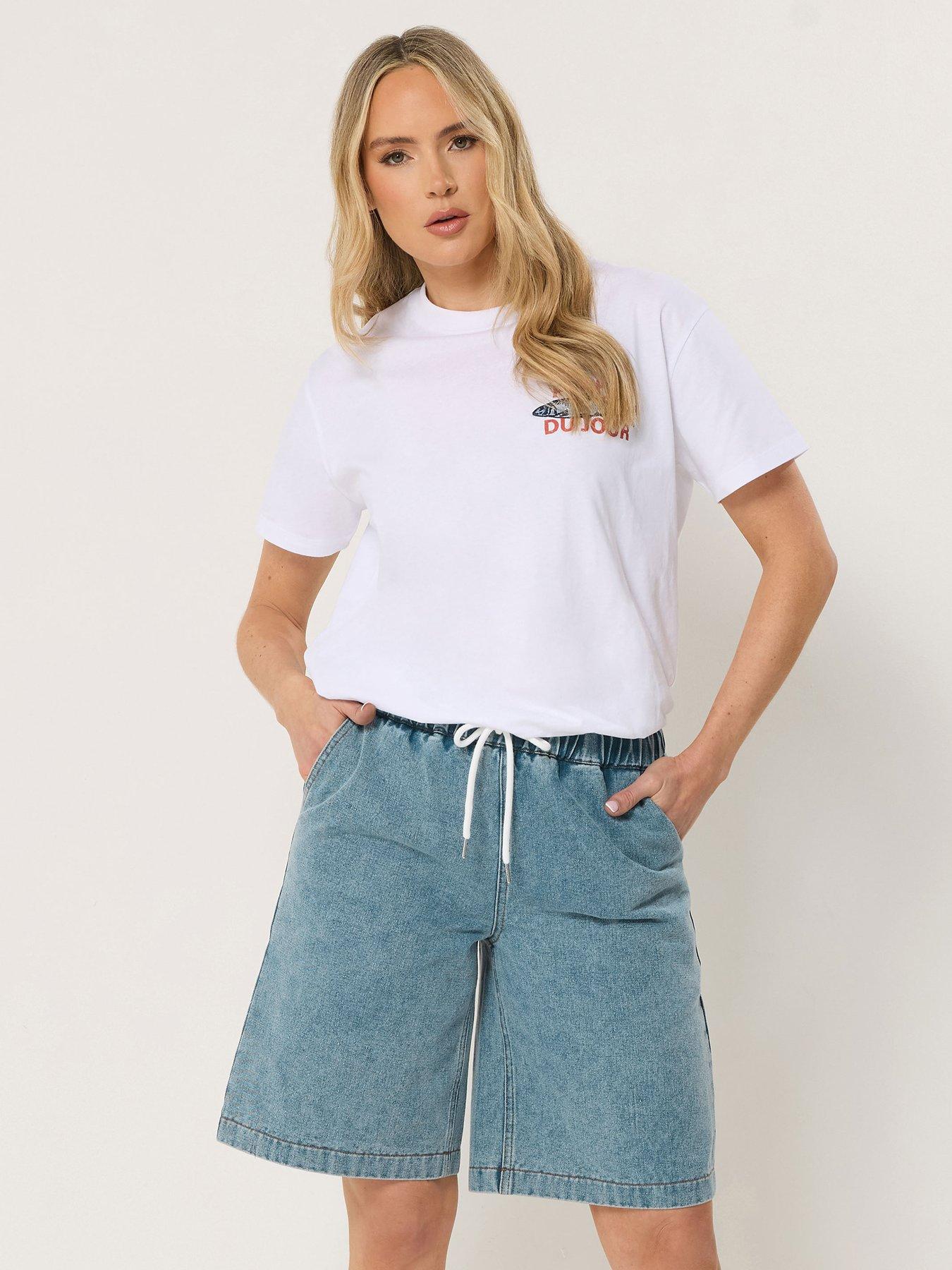 Image 1 of 4 of Long Tall Sally Tall Pull On Denim Short