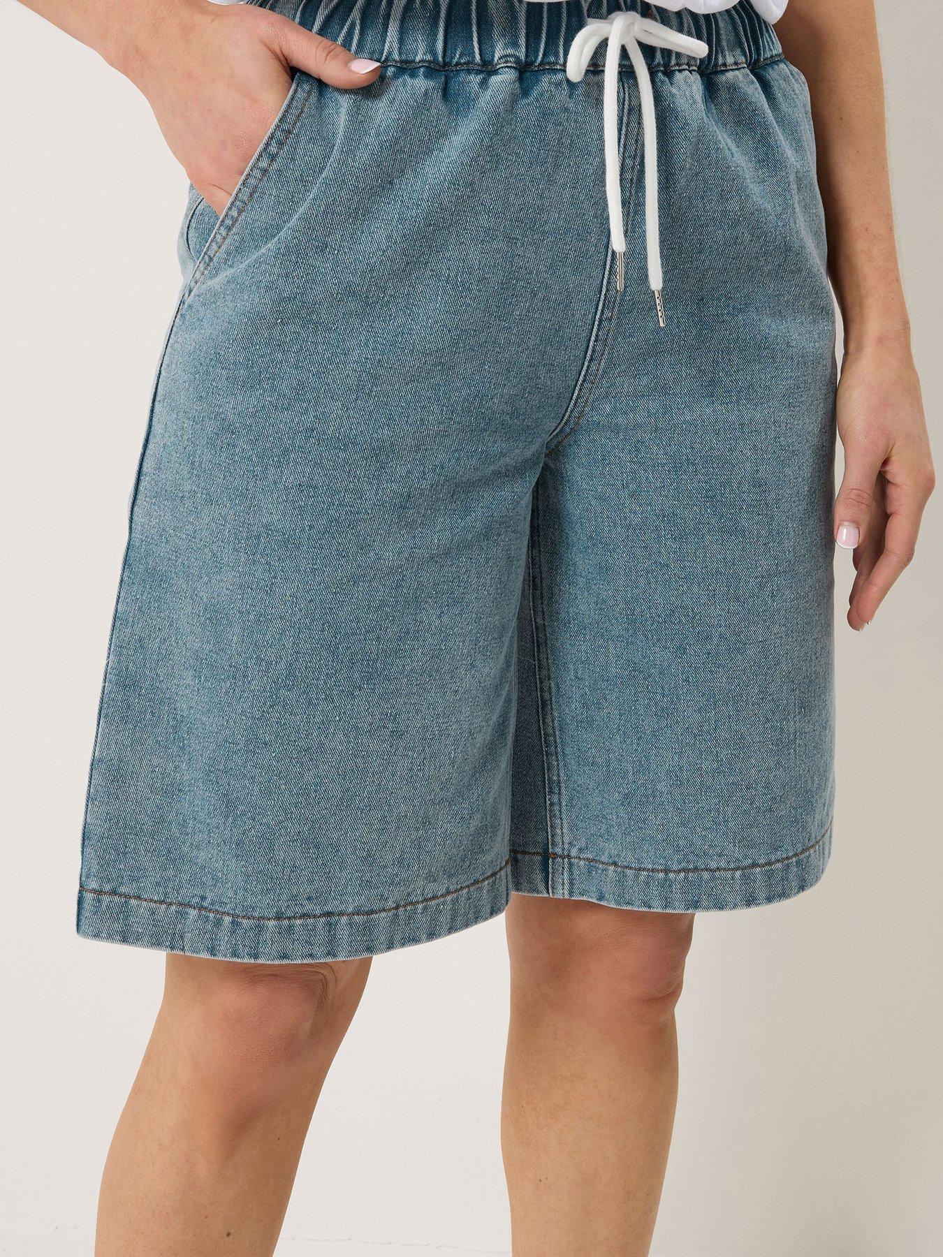 Image 4 of 4 of Long Tall Sally Tall Pull On Denim Short