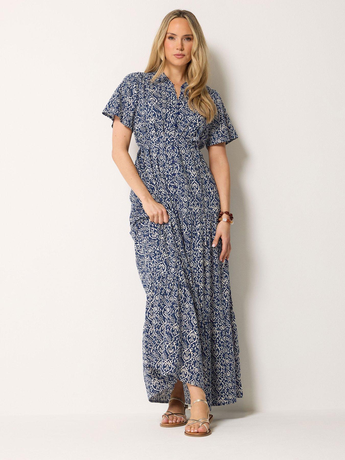 Long Tall Sally Tall Floral Tie Waist Maxi Dress