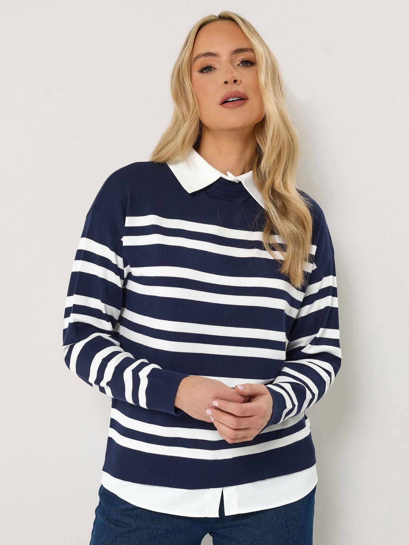 long-tall-sally-stripe-2-in-1-jumper-blue