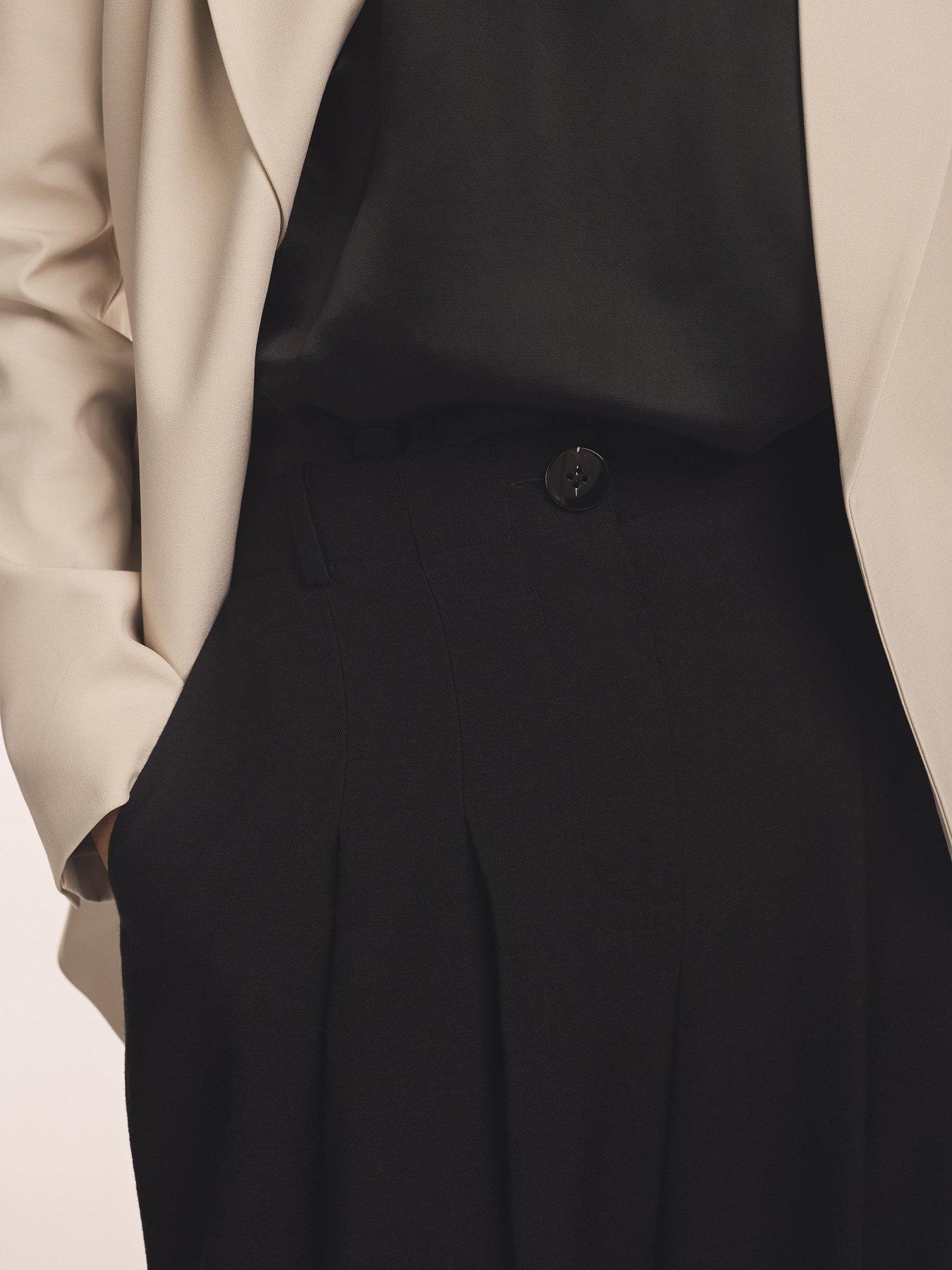  image of mint-velvet-black-cuffed-balloon-jogger