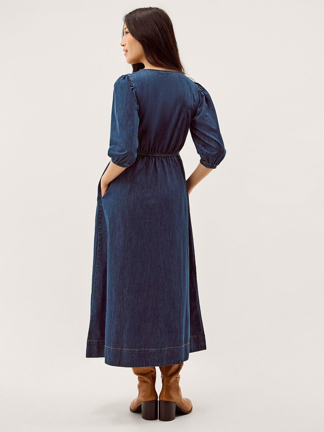 Image 2 of 5 of Monsoon Lily Square Neck Dress