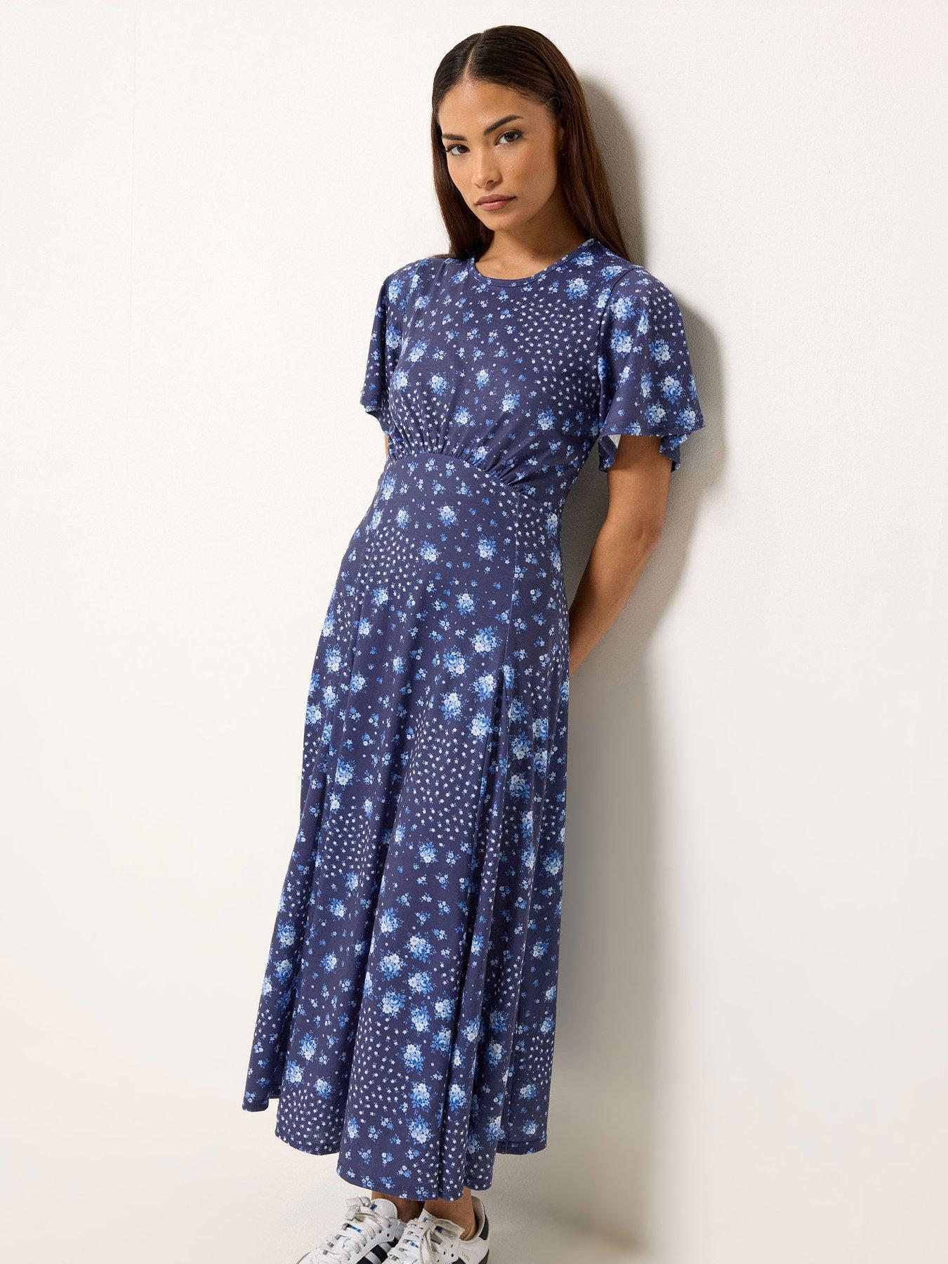 PixieGirl Petite Patchwork Midaxi Dress