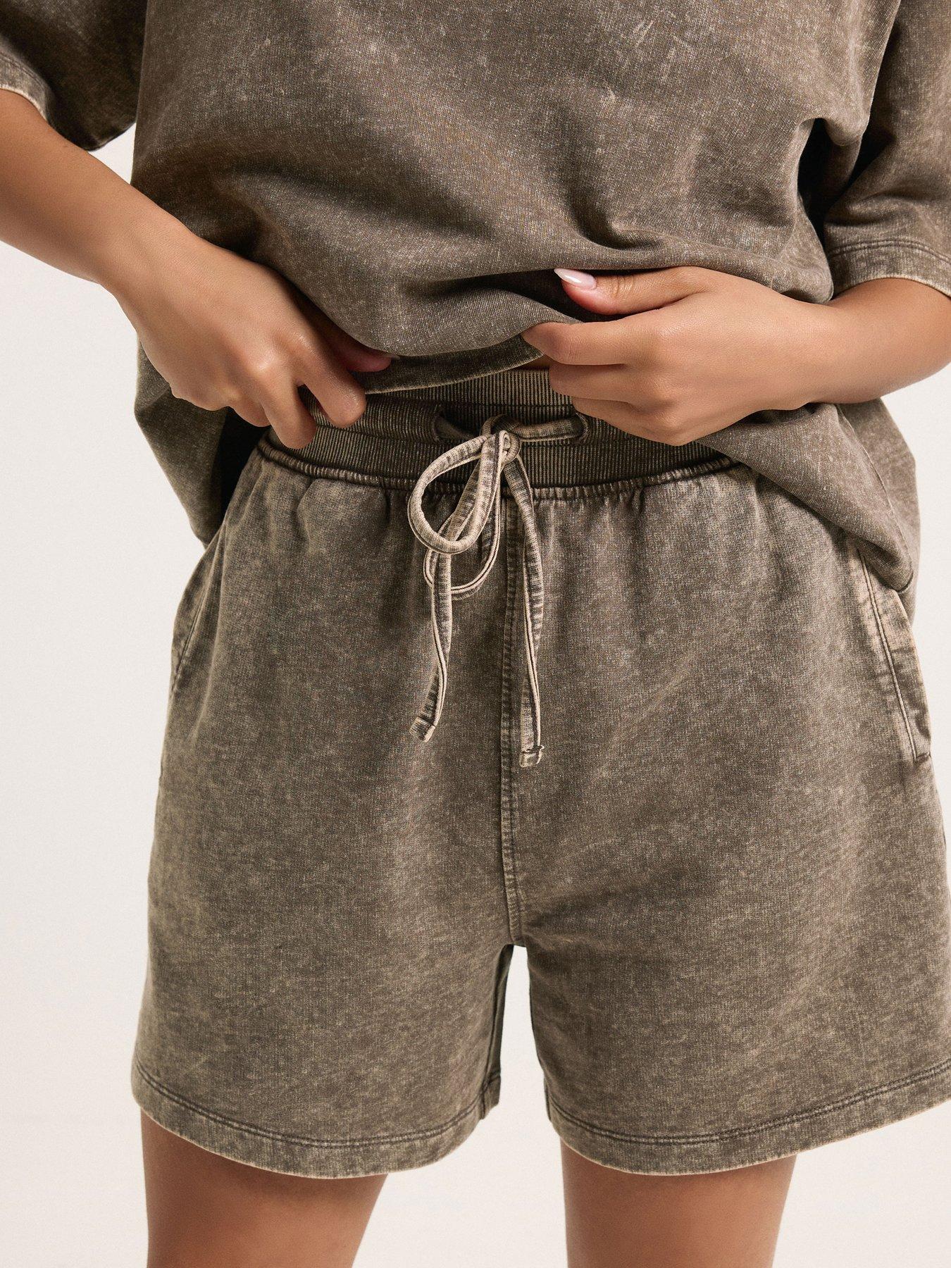  image of pixiegirl-petite-acid-wash-sweat-short-set