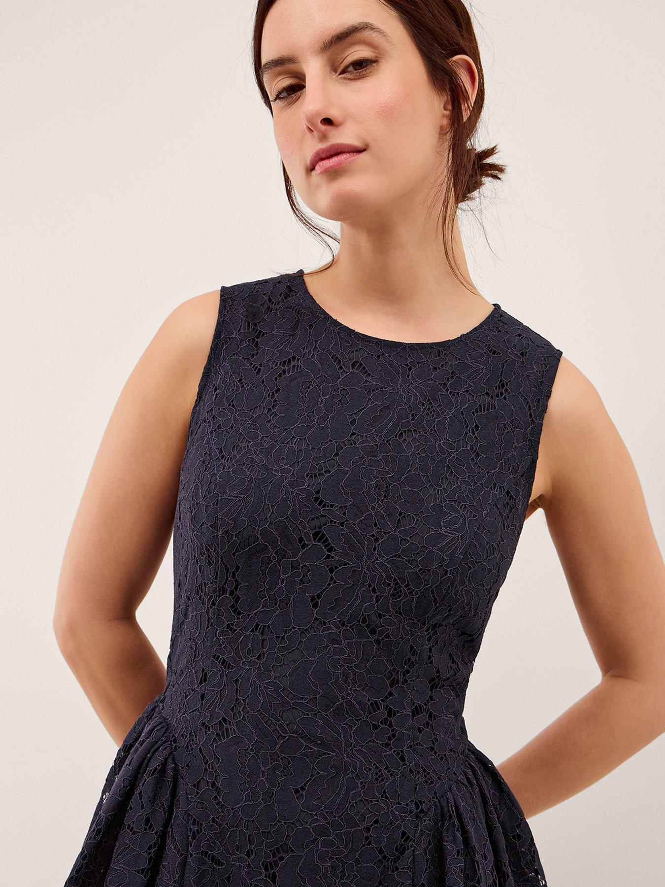  image of monsoon-lydia-lace-dress-blue