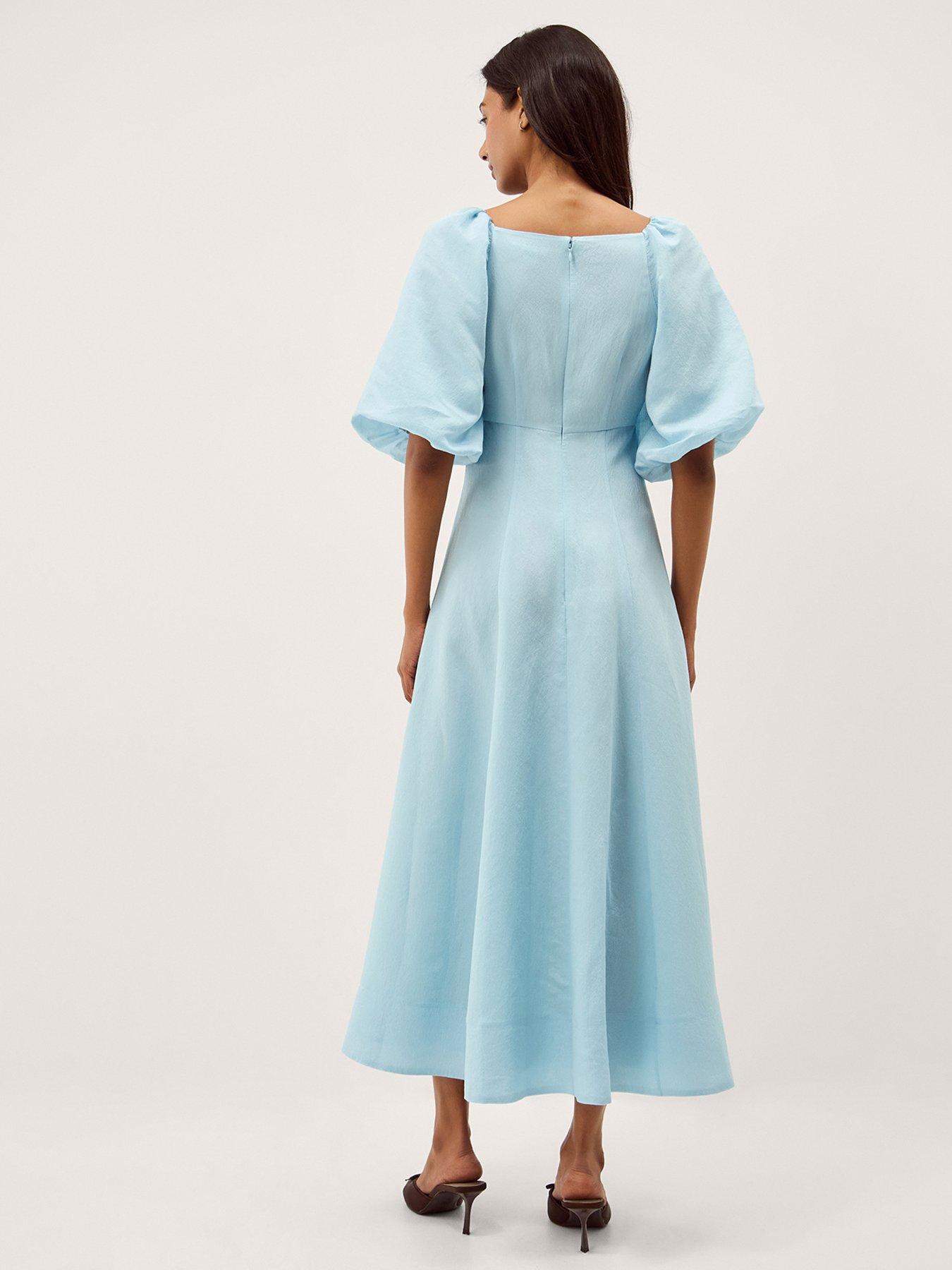 stillFront image of monsoon-payton-dress-blue
