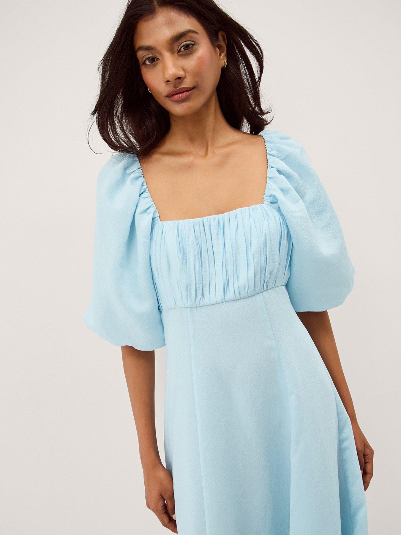  image of monsoon-payton-dress-blue