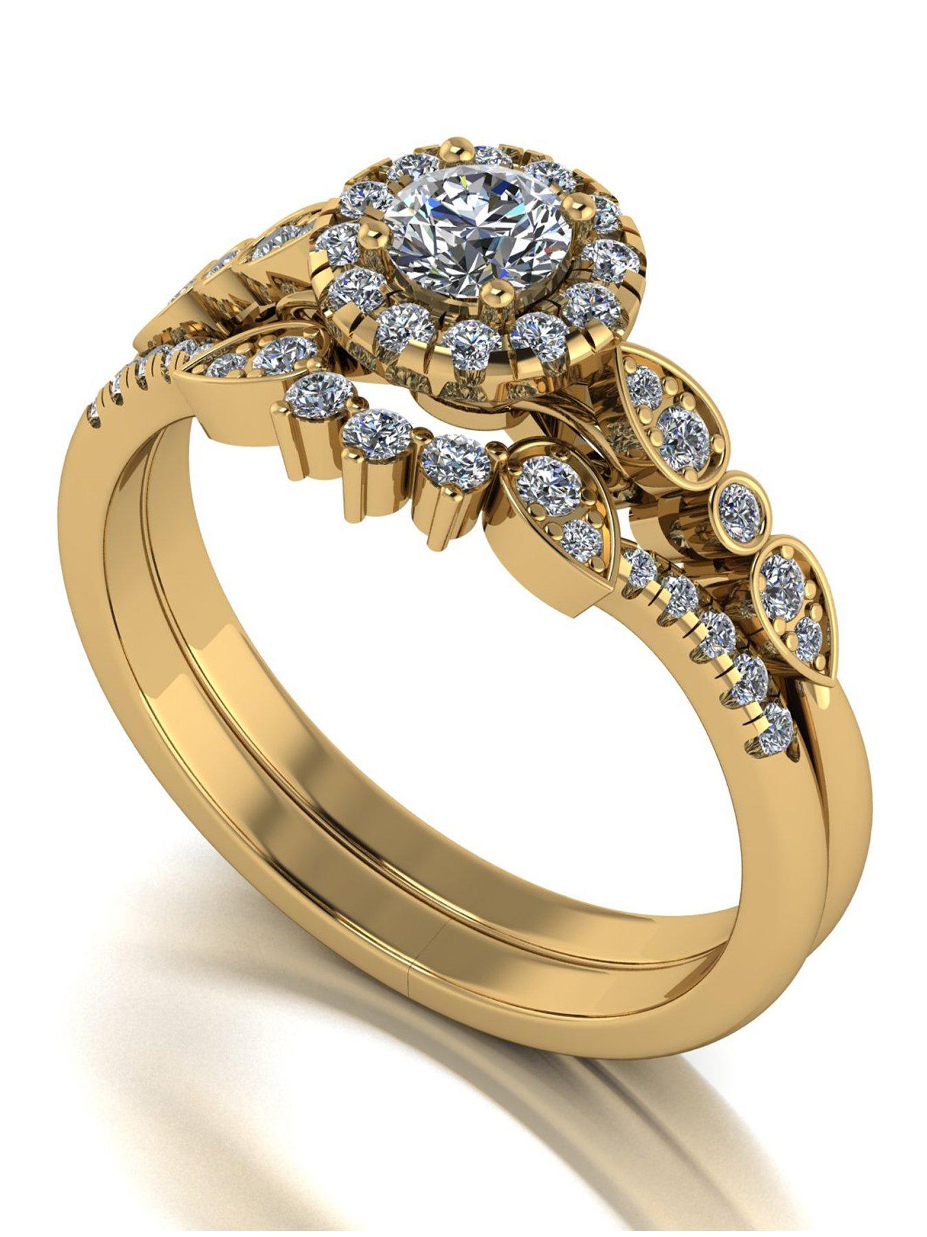 front image of moissanite-9ct-gold-062ct-total-moissanite-ring-set