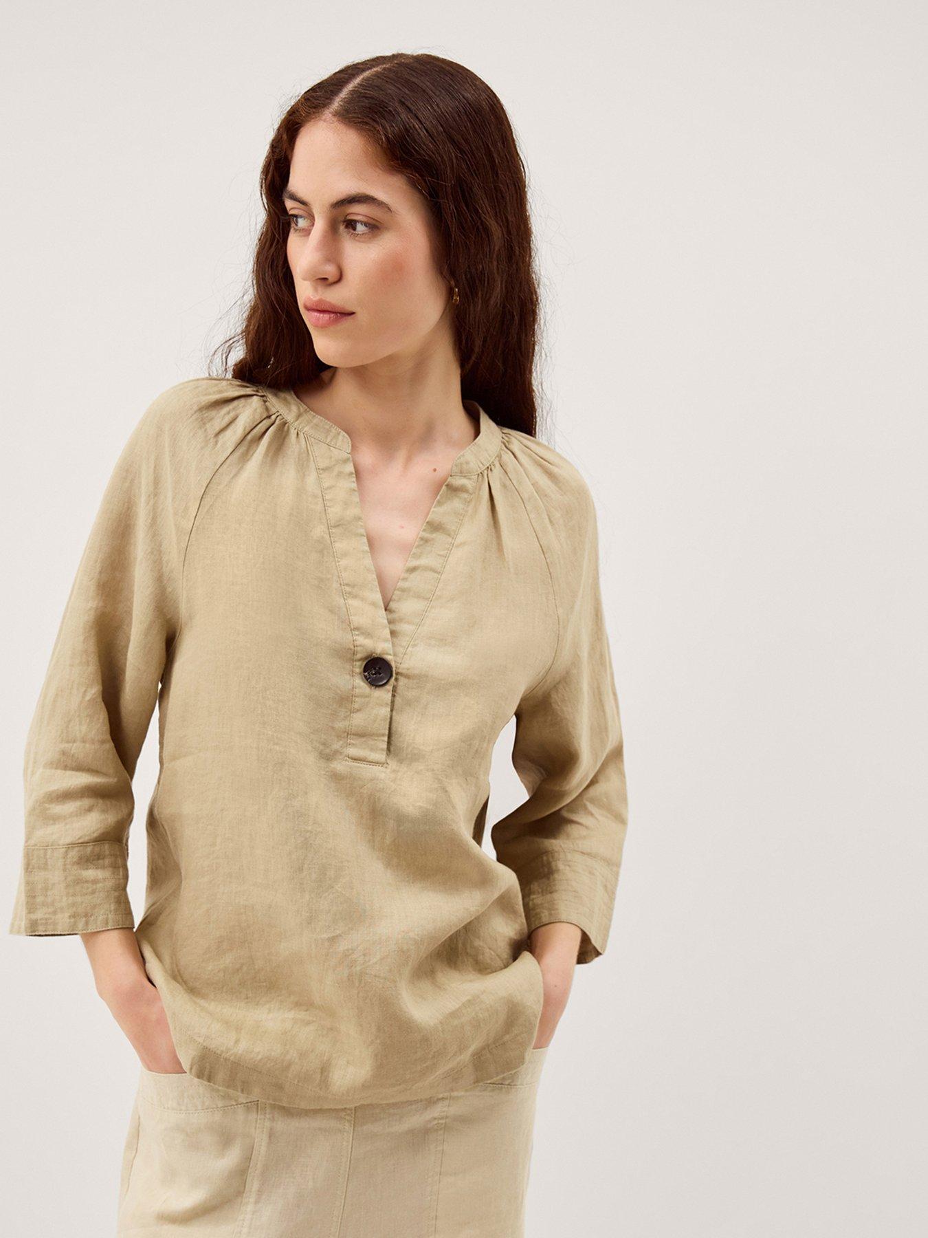 Monsoon Gianna Linen Top