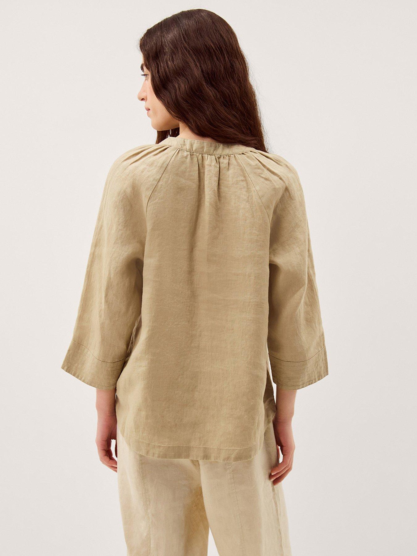 Image 2 of 4 of Monsoon Gianna Linen Top