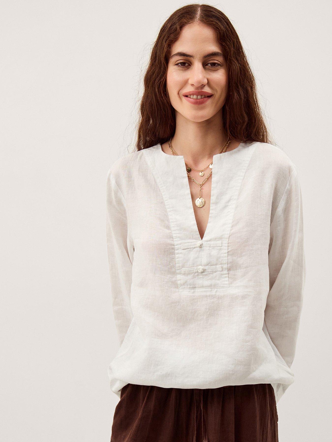 Monsoon Alexis Linen Tee