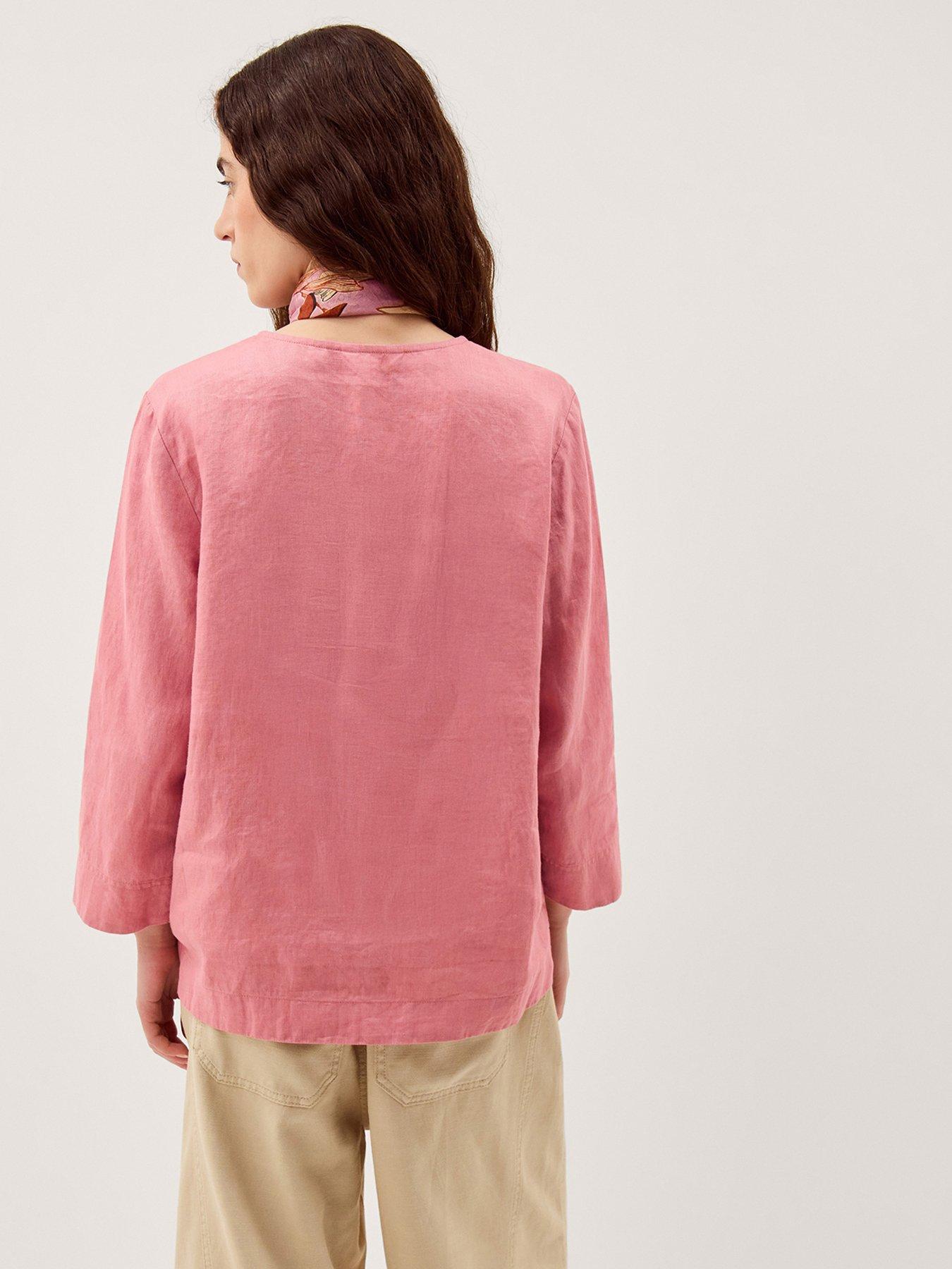  image of monsoon-alexis-linen-tee