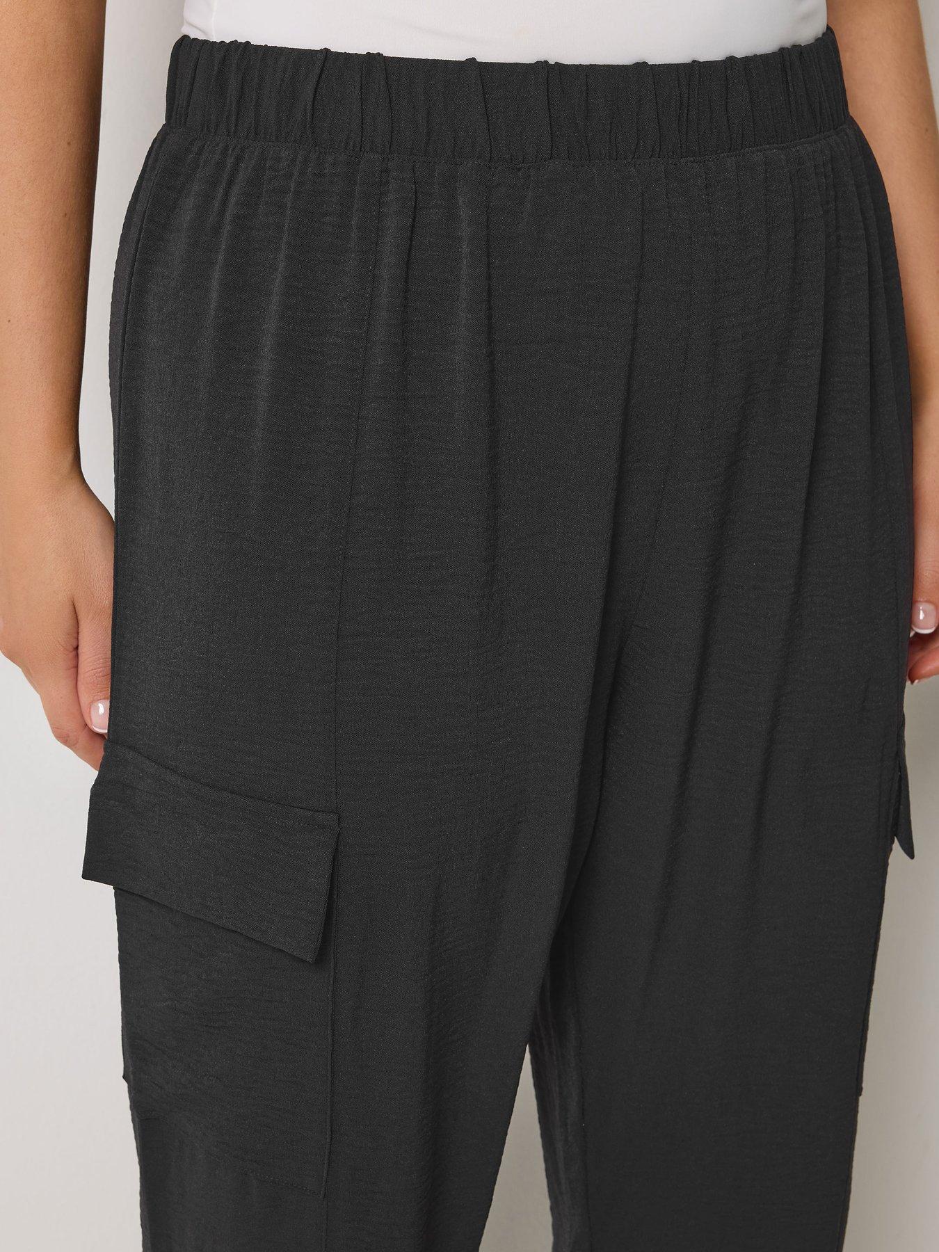  image of yours-curve-washed-twill-cargo-jogger-black