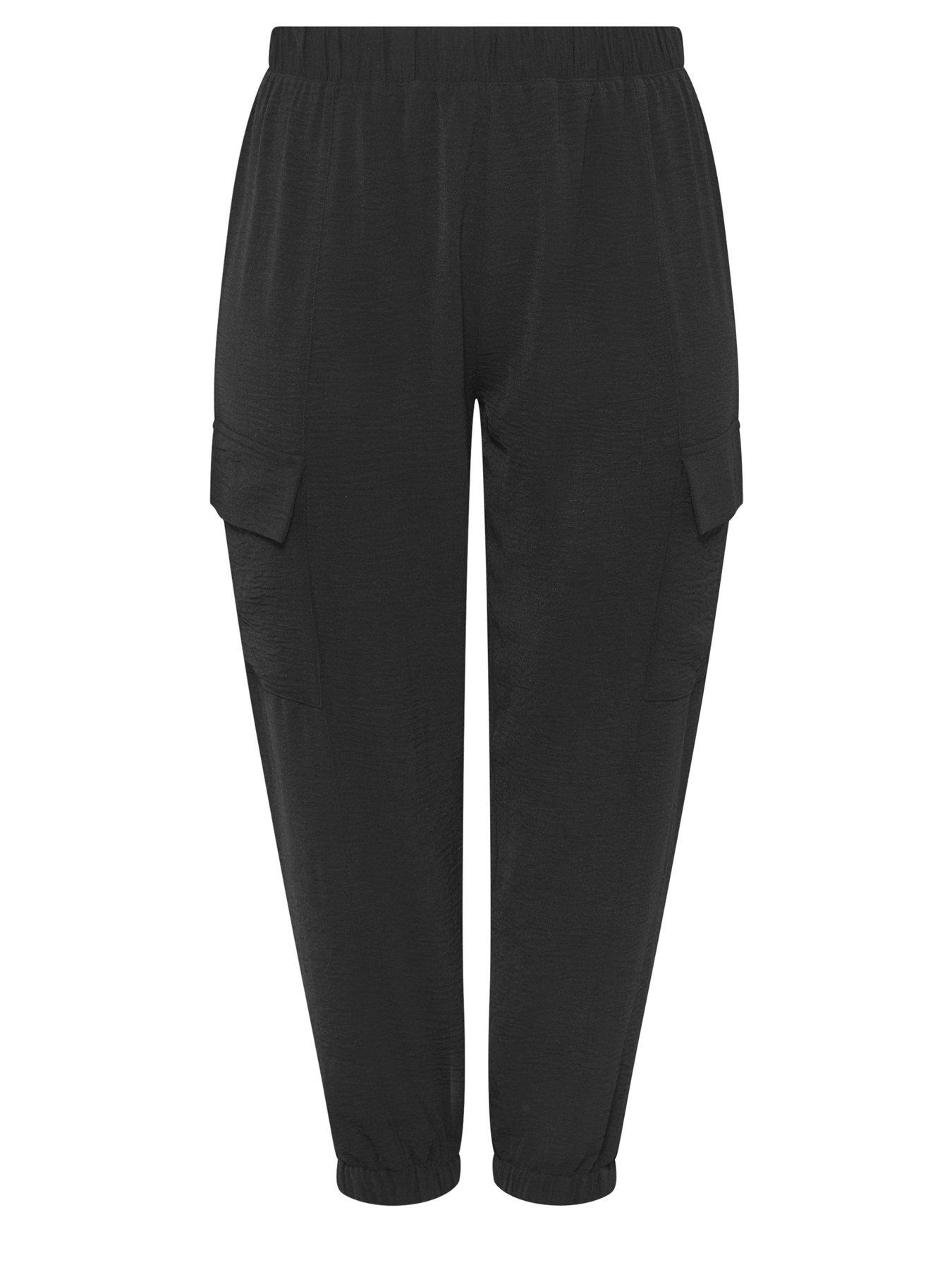  image of yours-curve-washed-twill-cargo-jogger-black