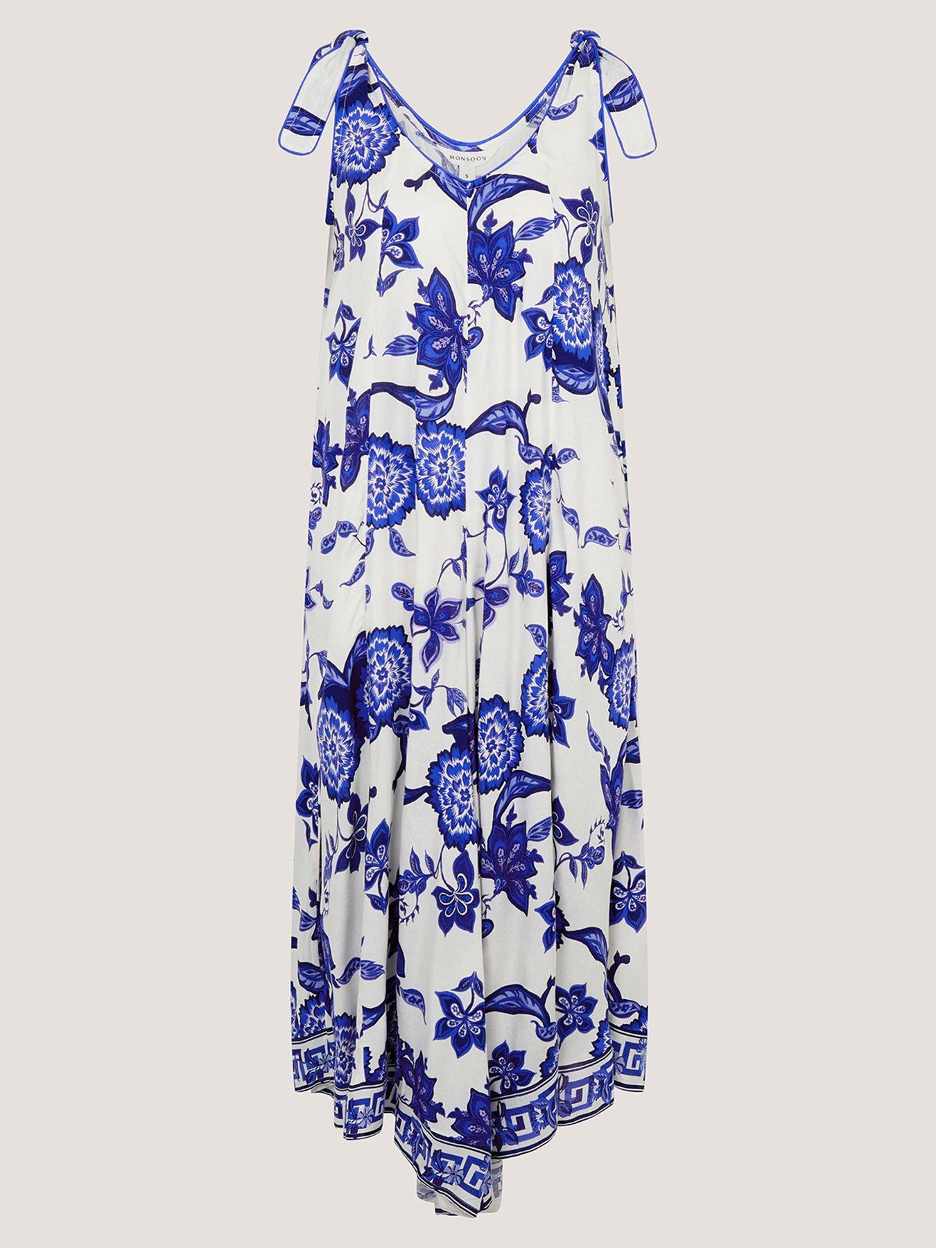  image of monsoon-gloria-culotte-jumpsuit-blue