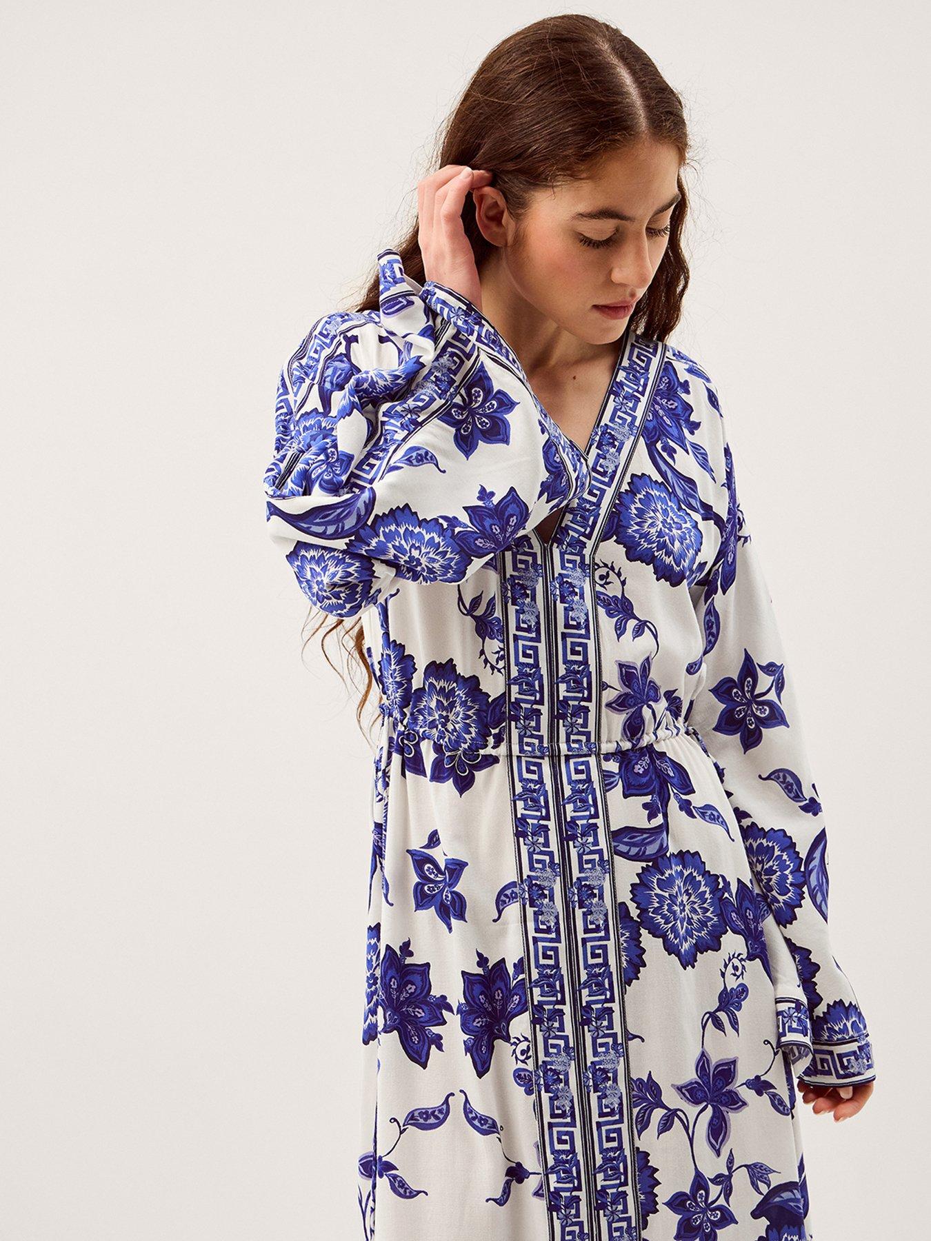 Image 3 of 5 of Monsoon Gloria Dress - Blue