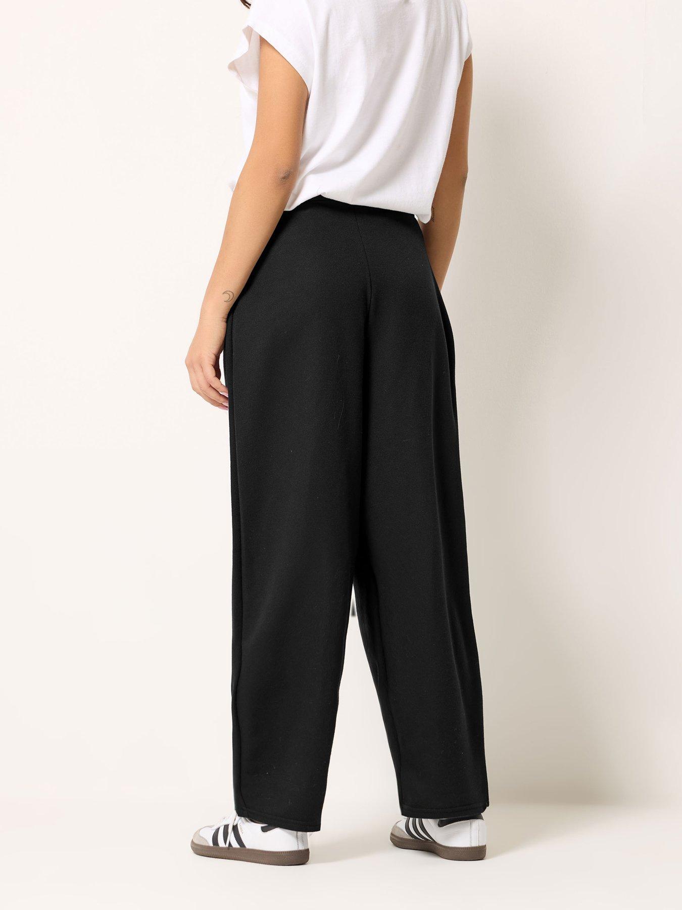 Image 2 of 5 of PixieGirl Petite Jersey Wrap Button Trouser