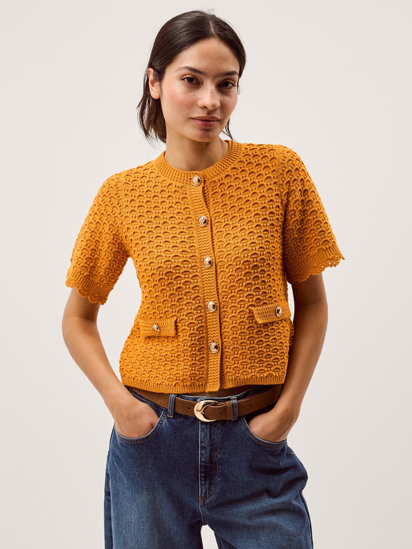 monsoon-sarna-stitch-cardigan-orange