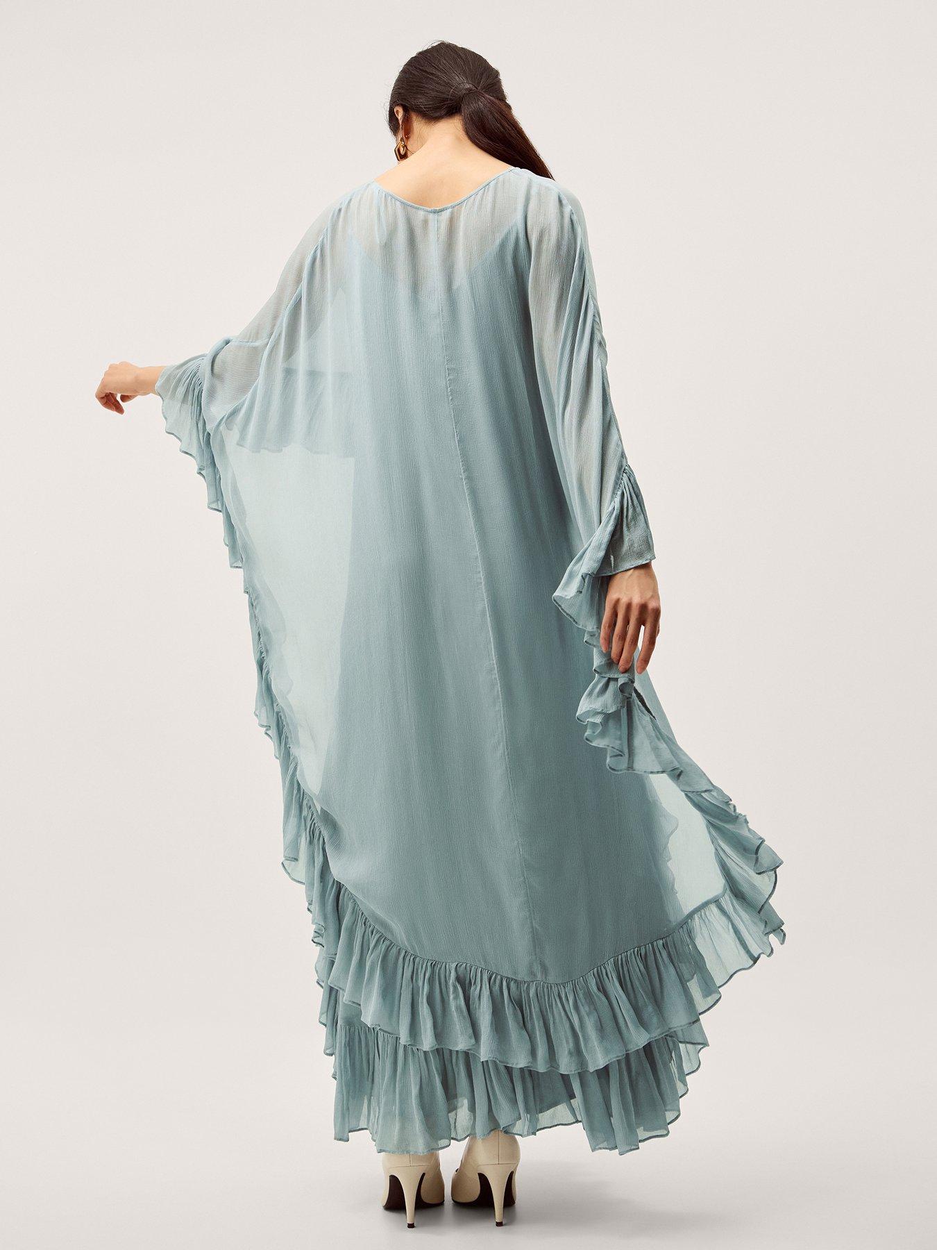Image 2 of 5 of Monsoon Jodie Pale Dress - Blue