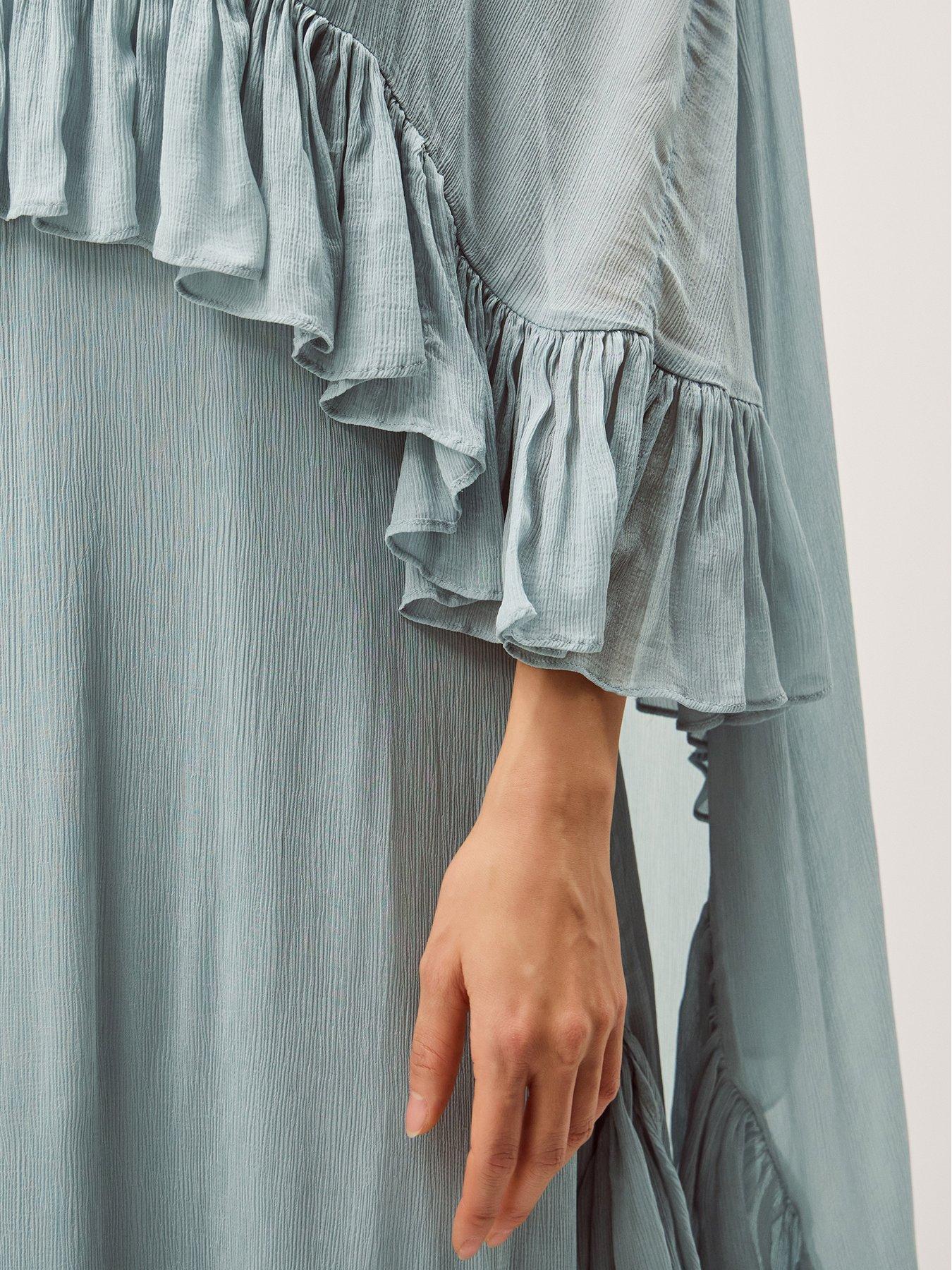 Image 3 of 5 of Monsoon Jodie Pale Dress - Blue