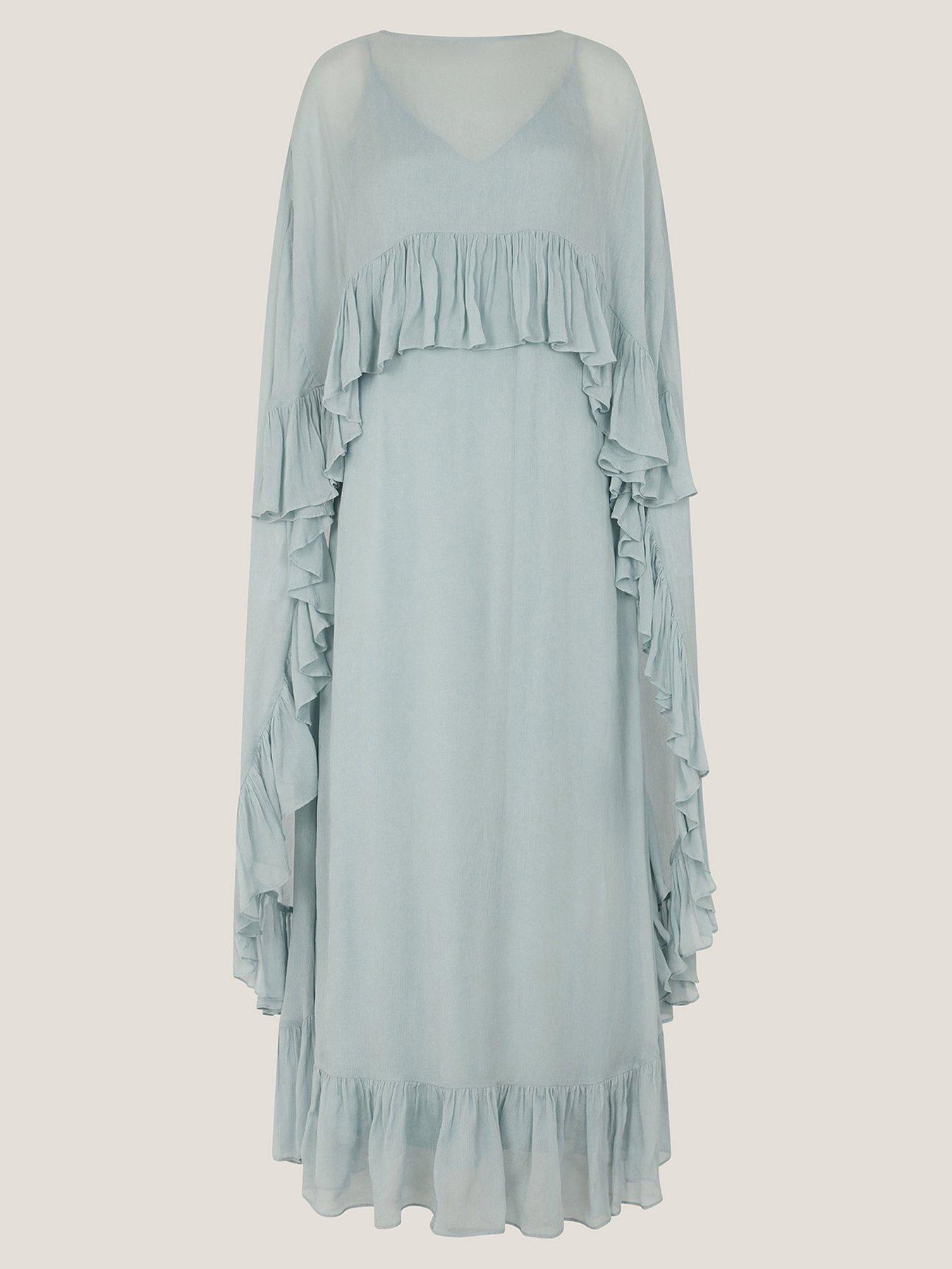 Image 5 of 5 of Monsoon Jodie Pale Dress - Blue
