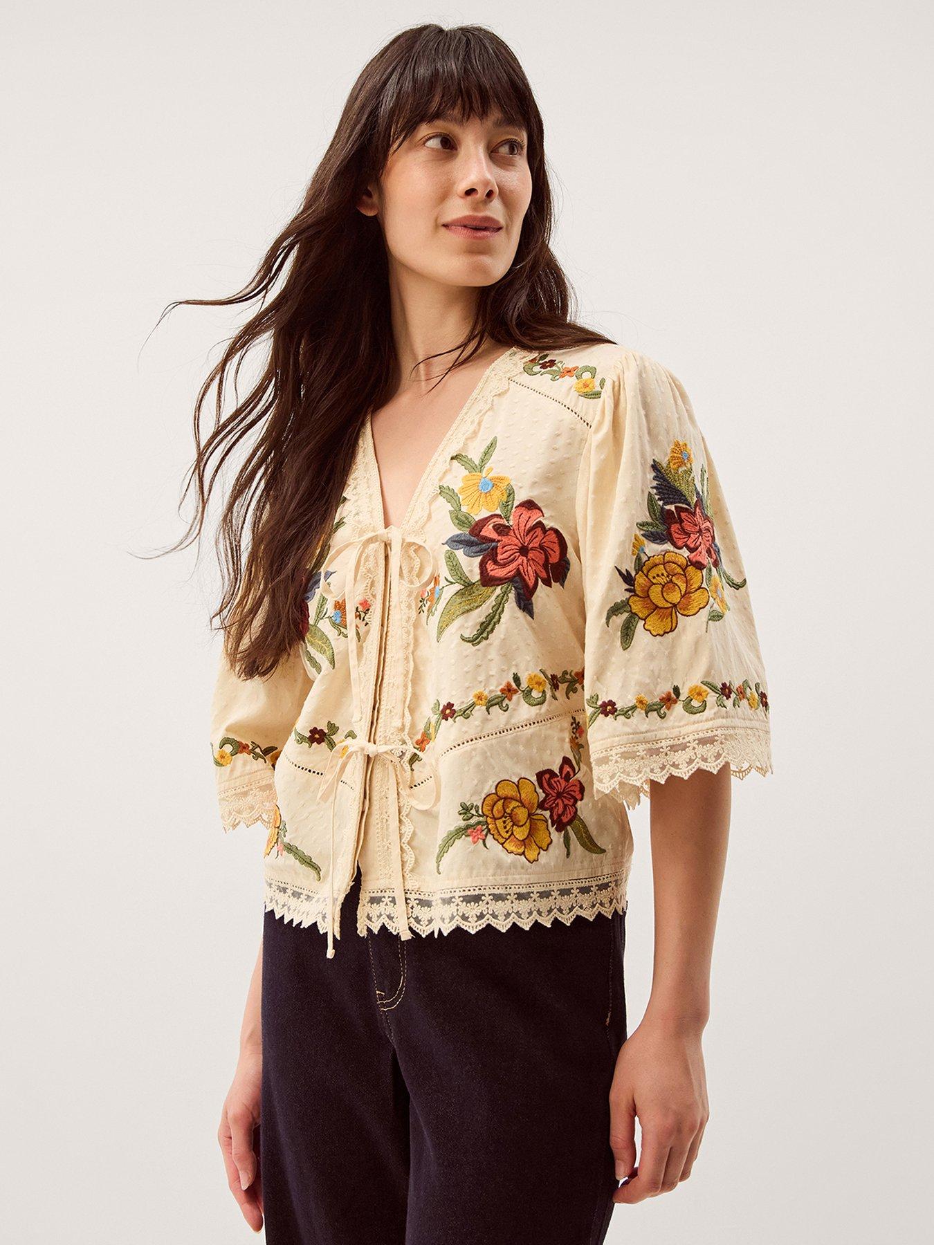 Monsoon Yvette Emb Top
